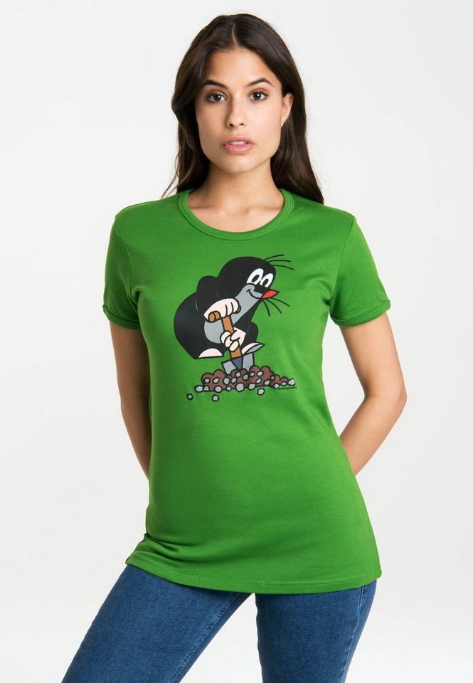 LOGOSHIRT T-Shirt Der kleine Maulwurf mit lizenziertem Originaldesign, Mit  Der kleine Maulwurf-Print auf der Front als Hingucker