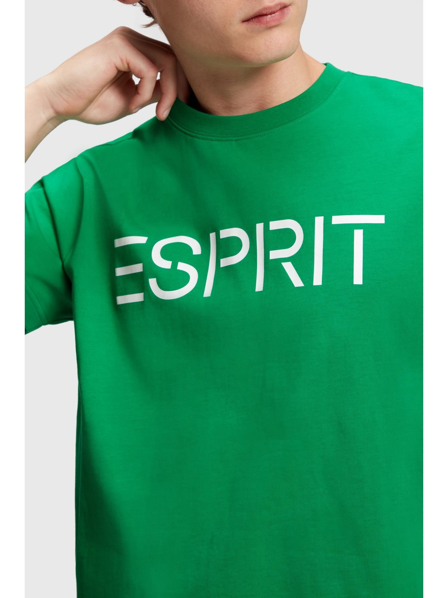 GREEN T-Shirt Logo T-Shirt mit Esprit (1-tlg)