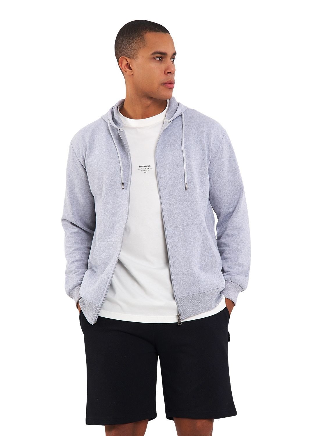 COMEOR Kapuzensweatjacke Herren Zip-Hoodie Kapuzenjacke Sweatshirt günstig online kaufen