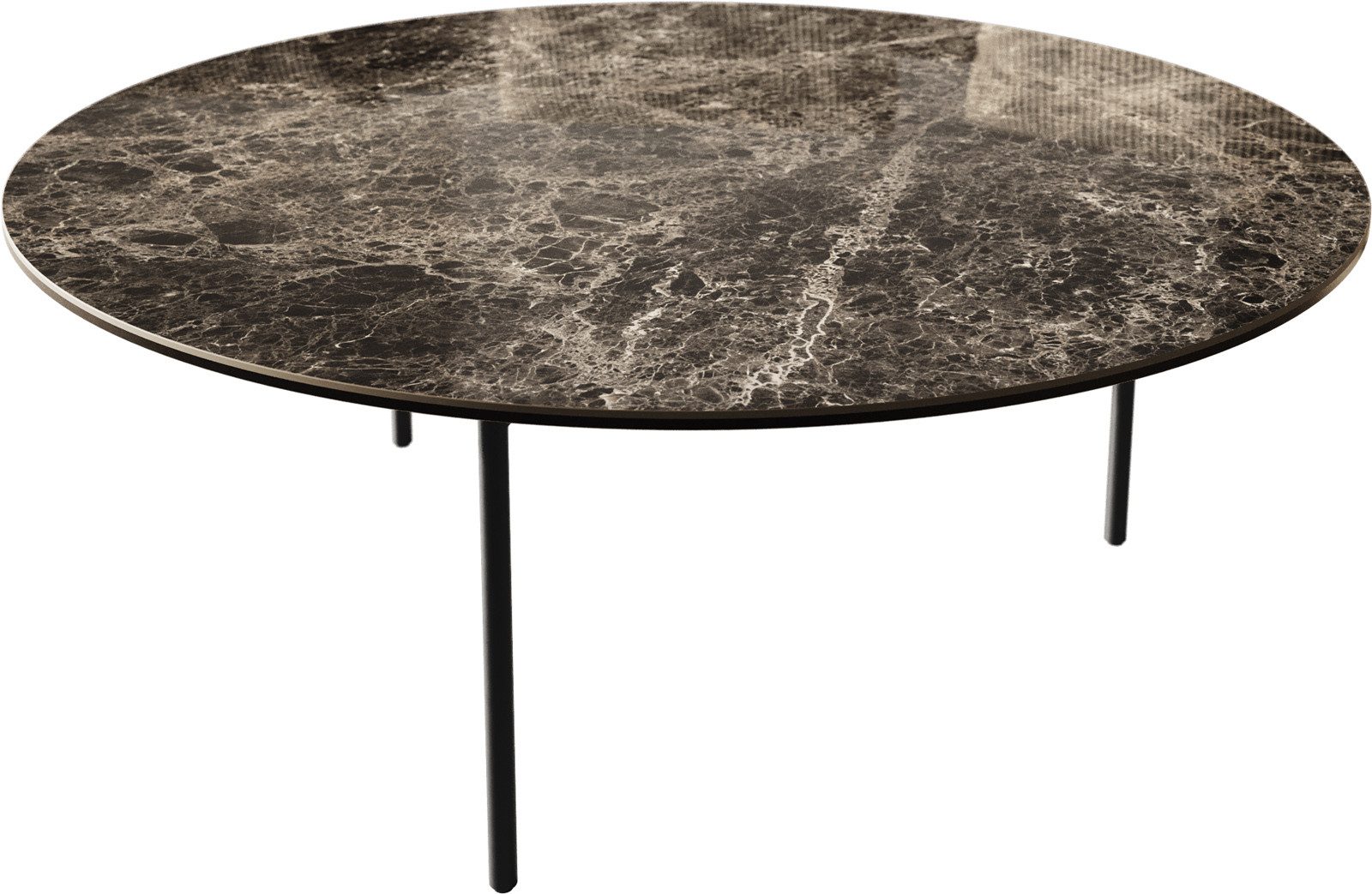 DELIFE Couchtisch Edge, Rund 90x90 cm günstig online kaufen