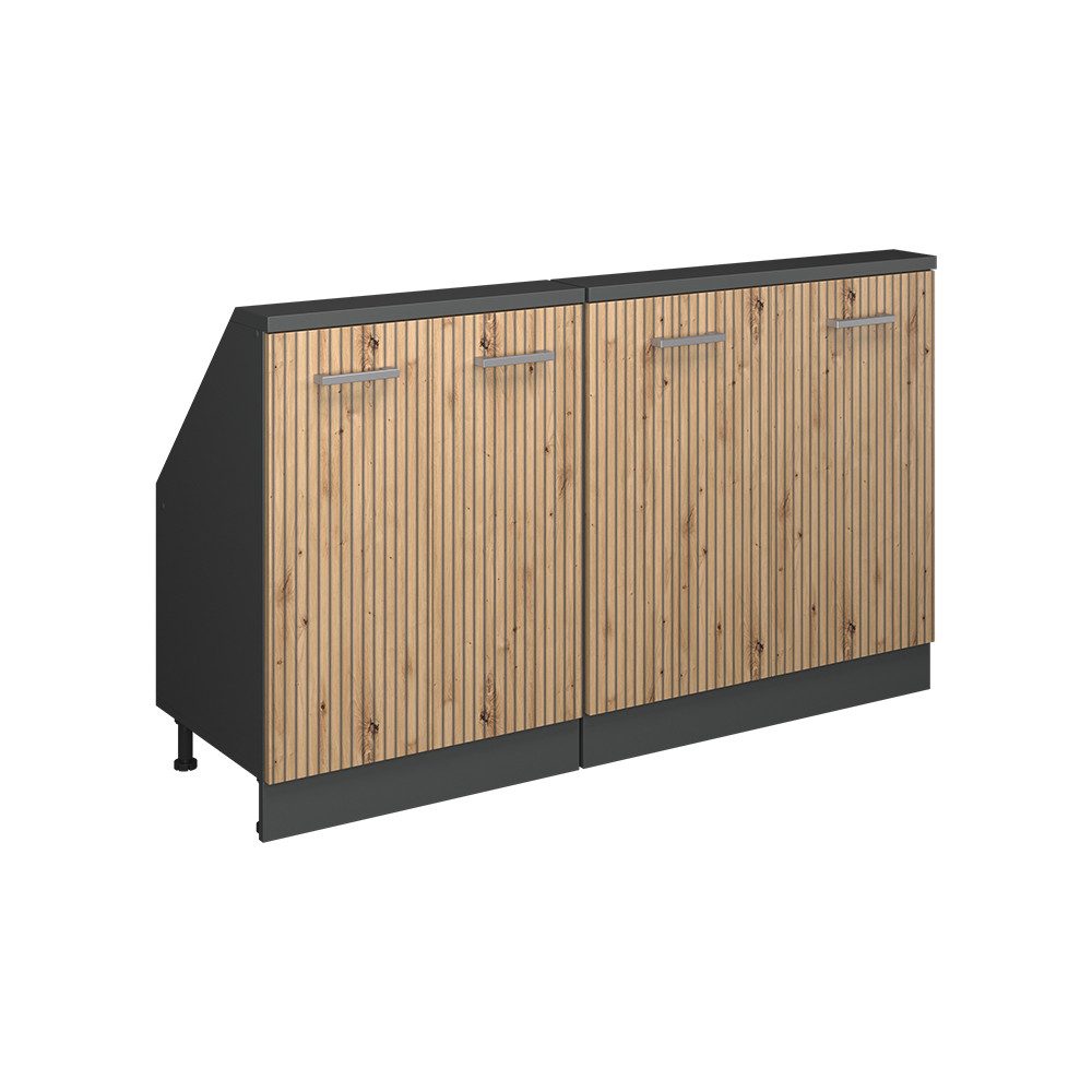 Vicco Unterschrank R-Line, Artisan Eiche/Anthrazit, 140 günstig online kaufen