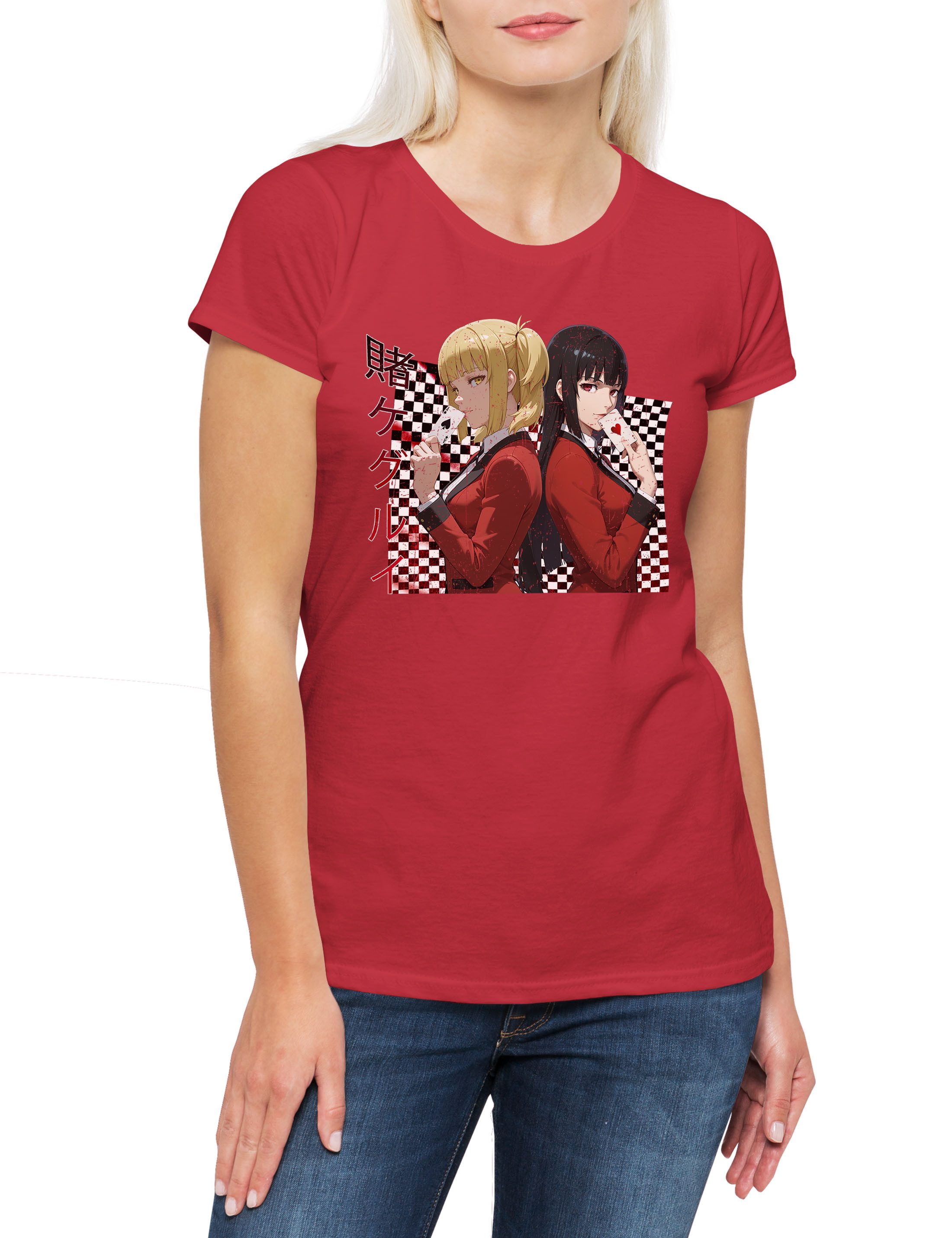 Print-Shirt Yukeko & MaryDamen T-Shirt Saotome Jabami Kakegurui Ryota Suzui