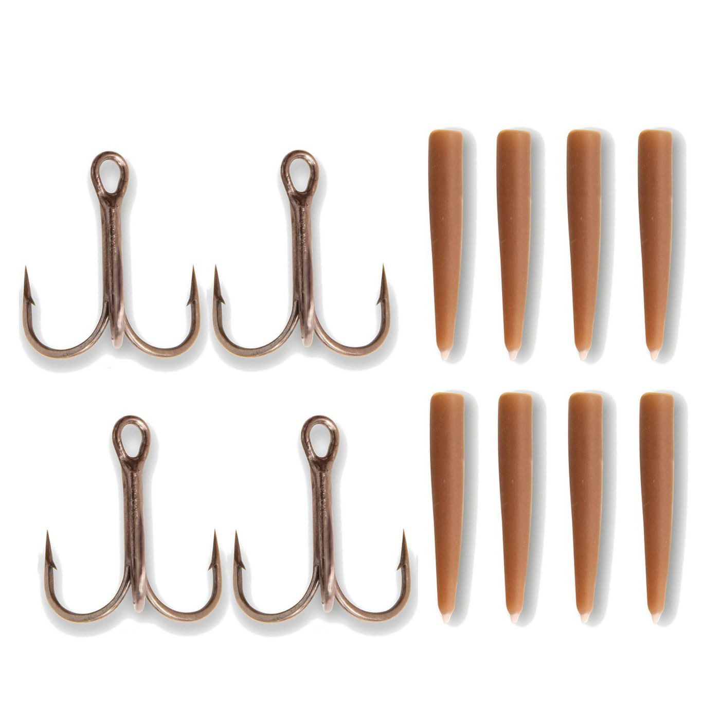 Quantum Drillingshaken Quantum Mr Pike Rigging Kit - 4 Drillinge & 8 Sleeves
