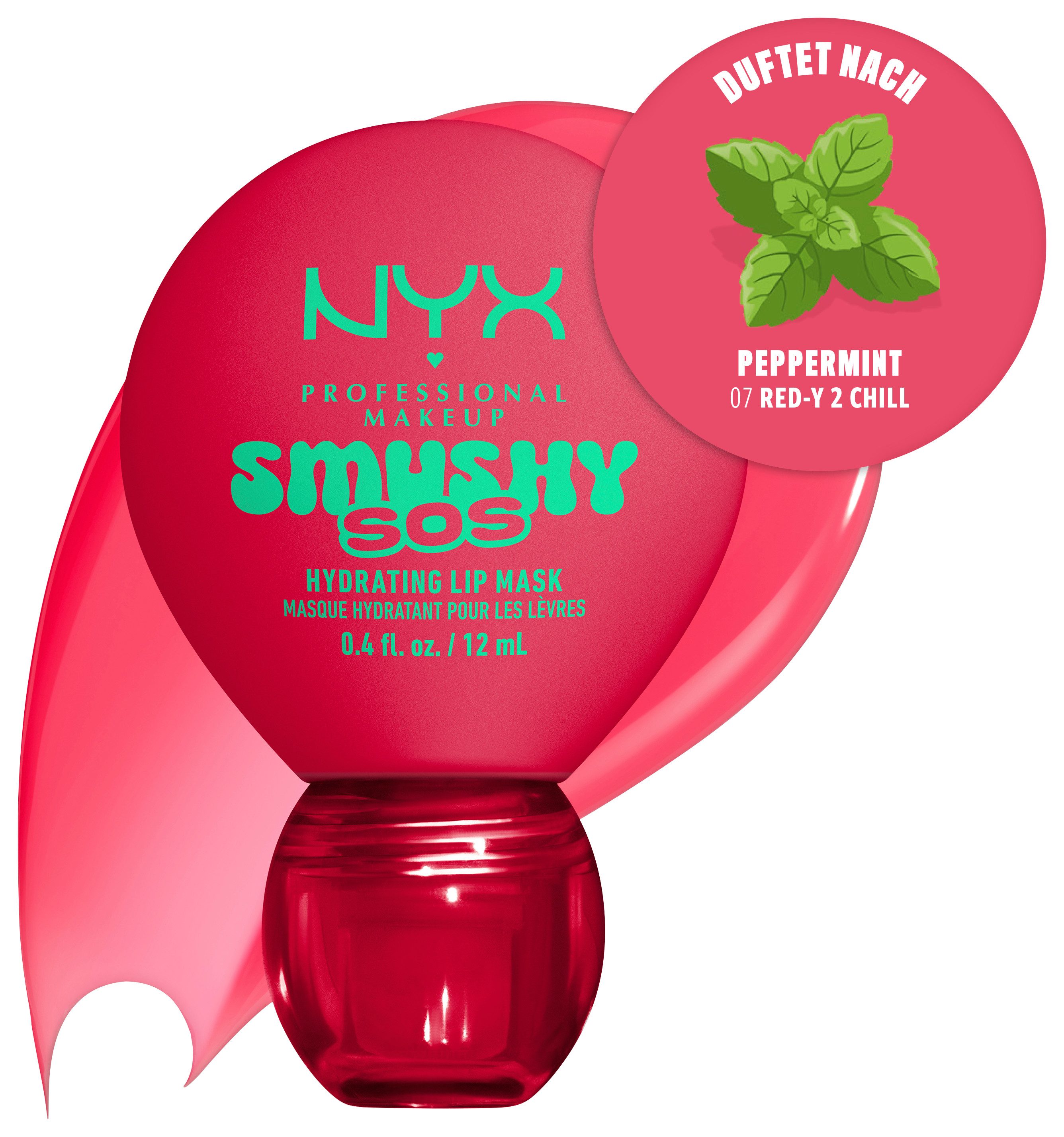 NYX PROFESSIONAL MAKEUP Lippenpflegemittel SMUSHY SOS GLOSSSY LIP BALM, pflege, getönte Farbe und professioneller Shine, alles in einem