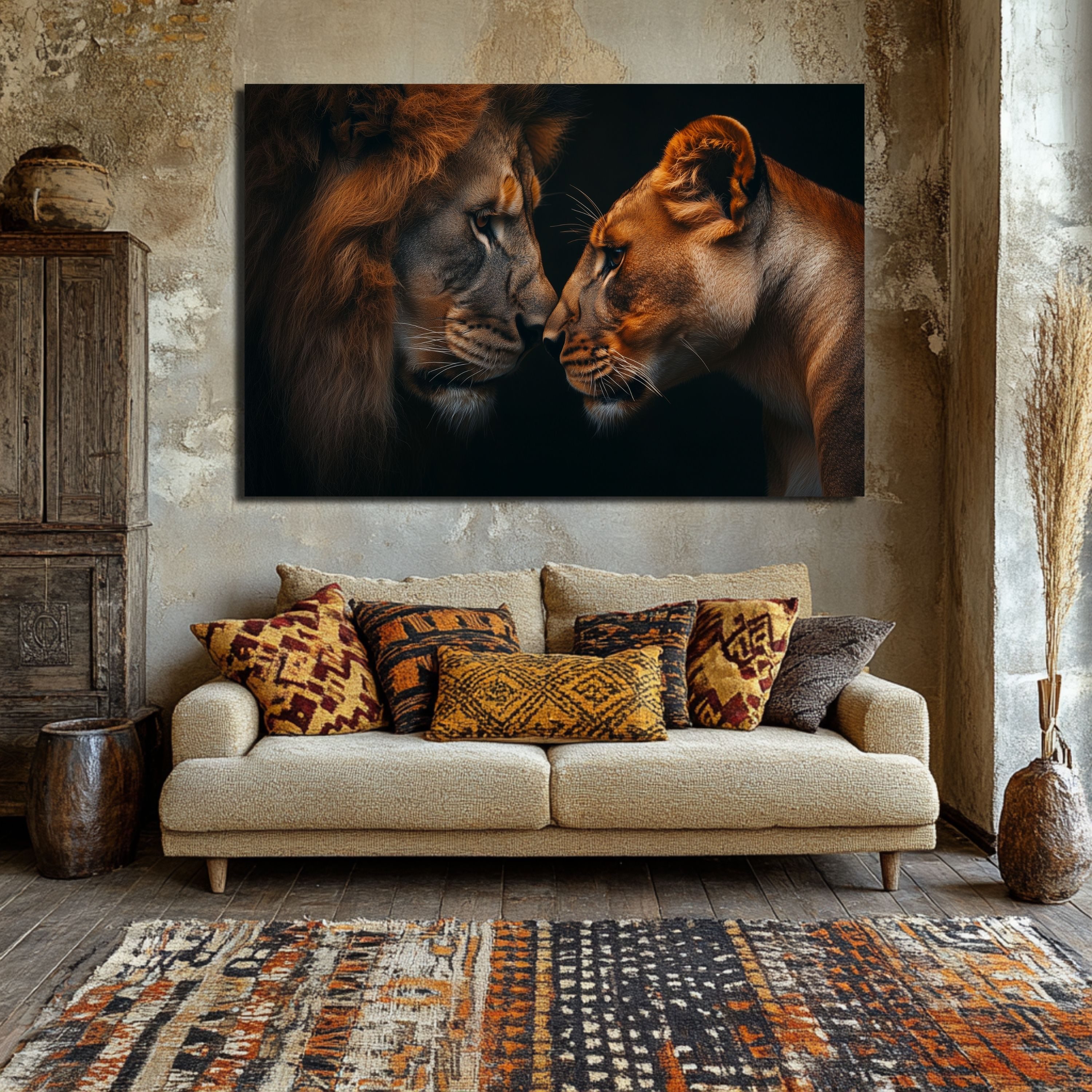 DARO Design Leinwandbild Modern Abstrakt Wandbilder XXL Wandbild Wand Deko günstig online kaufen