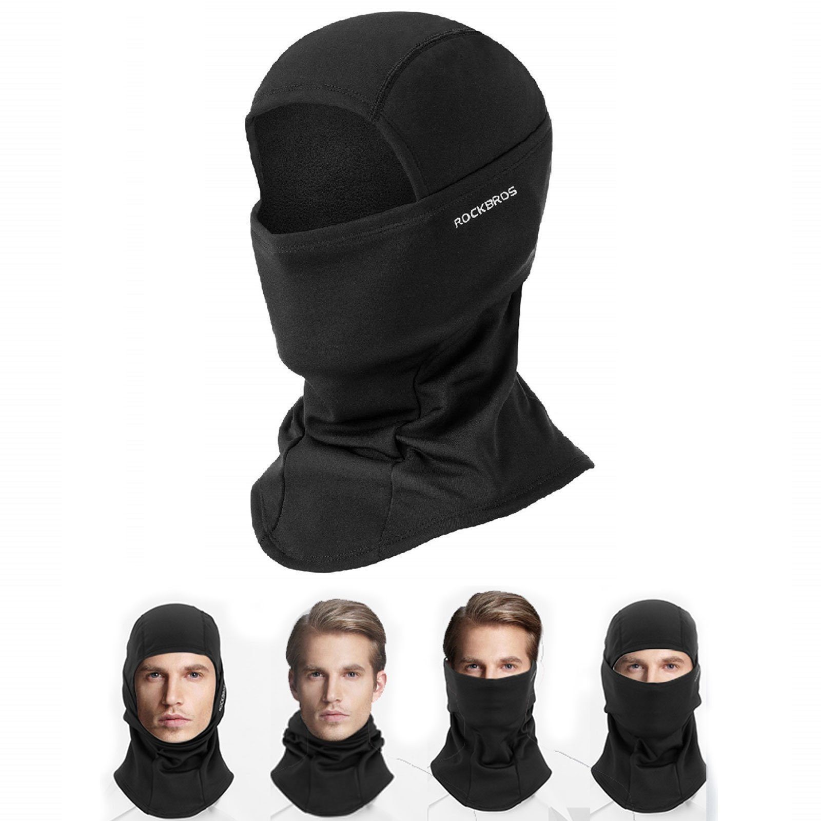 ROCKBROS Sturmhaube Balaclava für Outdoorsports Radfahren Winddicht Warm Gesichtshaube Einheitsgröße Herren/Damen Herbst Winter