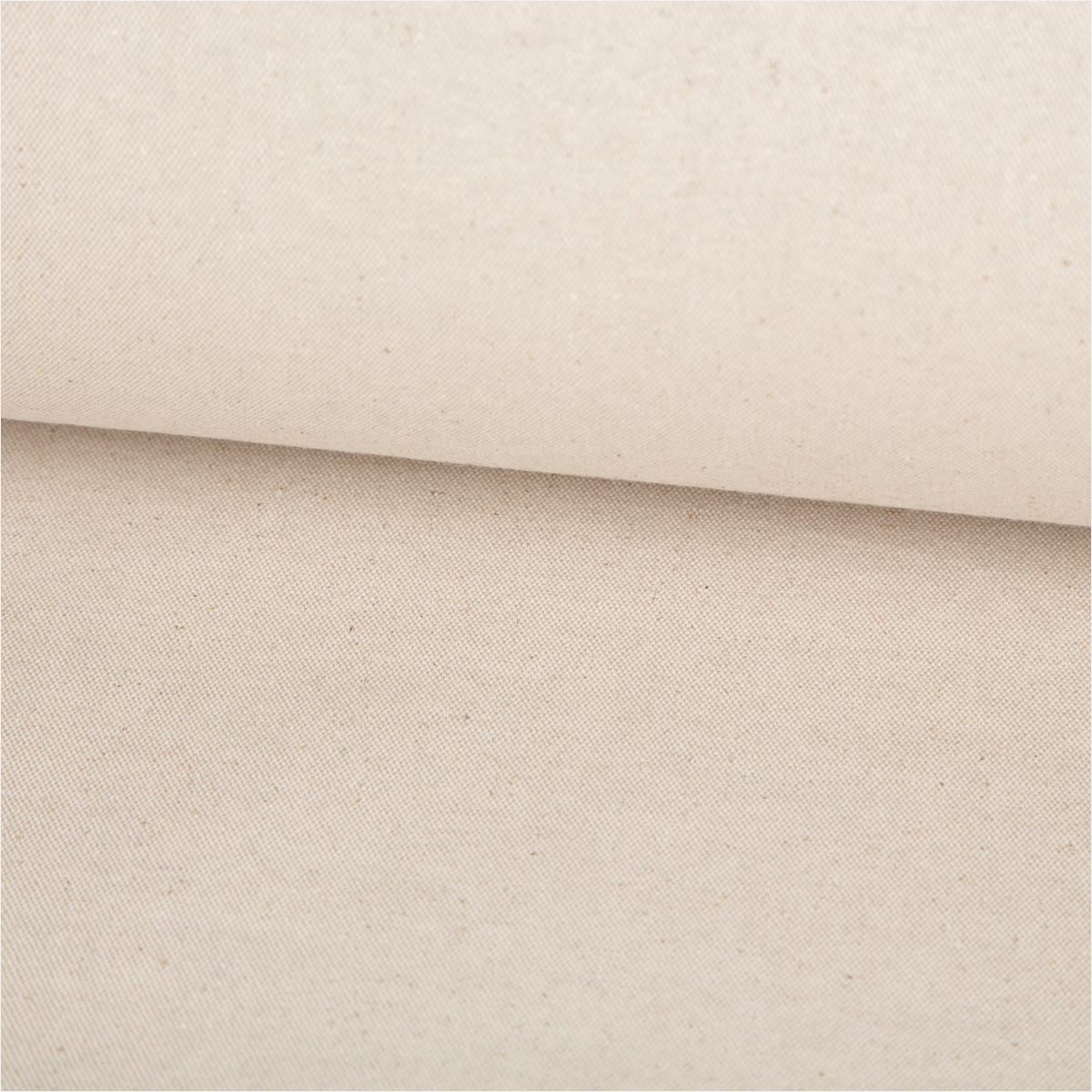 SCHÖNER LEBEN. Stoff Stoff Meterware Canvas Leinenlook natur breit robuster BW-Canvas 148cm, pflegeleicht