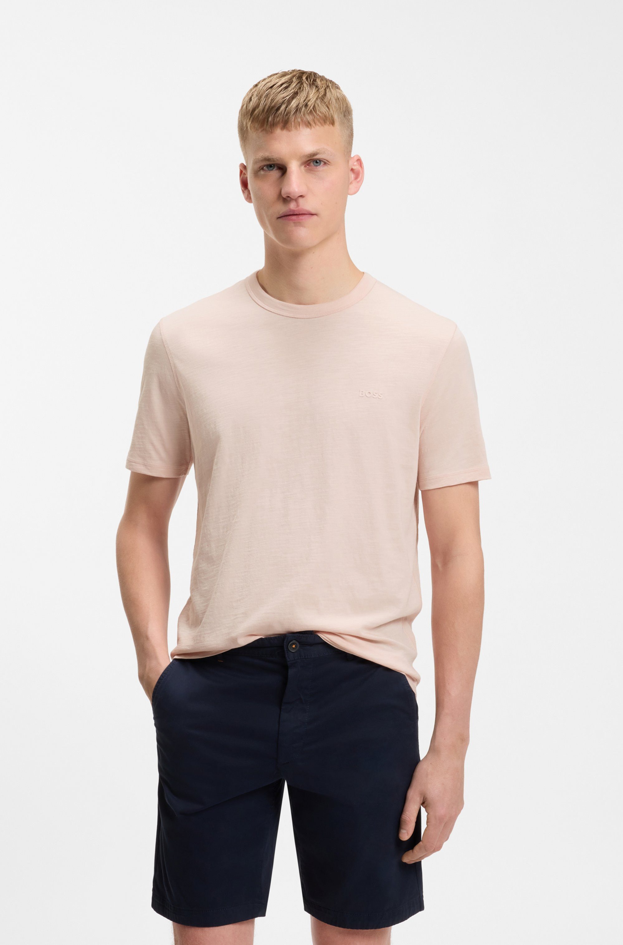 BOSS ORANGE T-Shirt Tegood Regular Fit 100% Baumwolle Logo on Chest Rundhals
