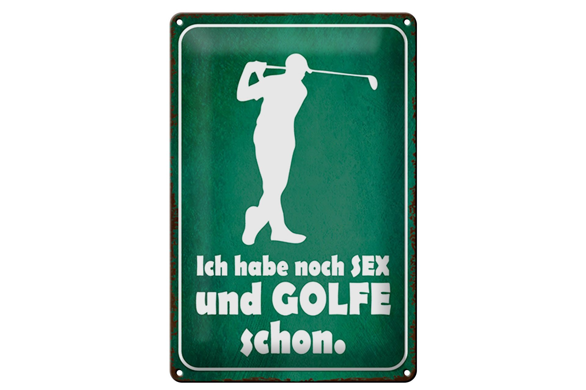 Hebold Metallschild Schild Blech 20x30cm - Made in Germany - Spruch Ich habe noch Sex und