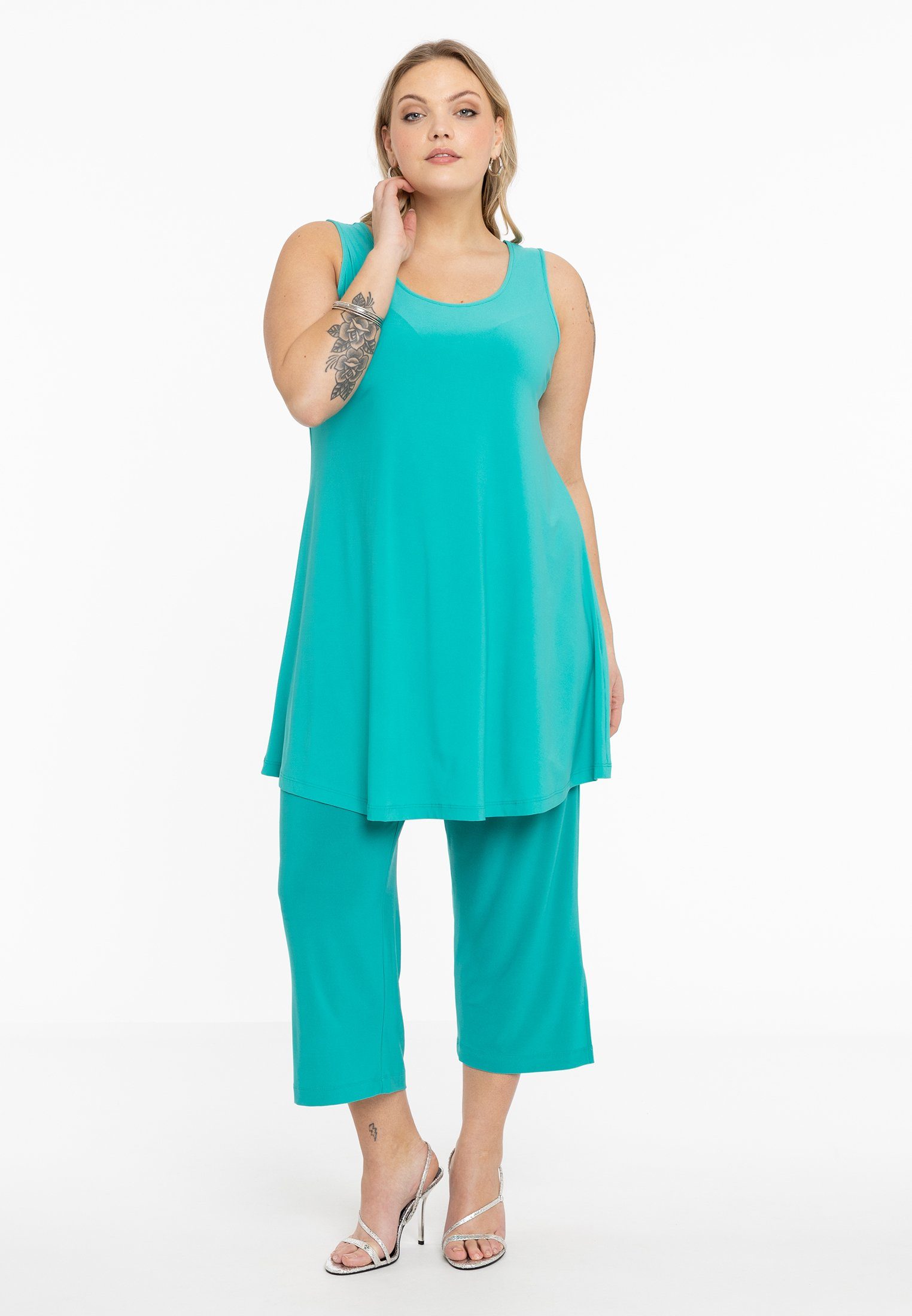 YOEK Shirttop Damen Longtops Große Größen
