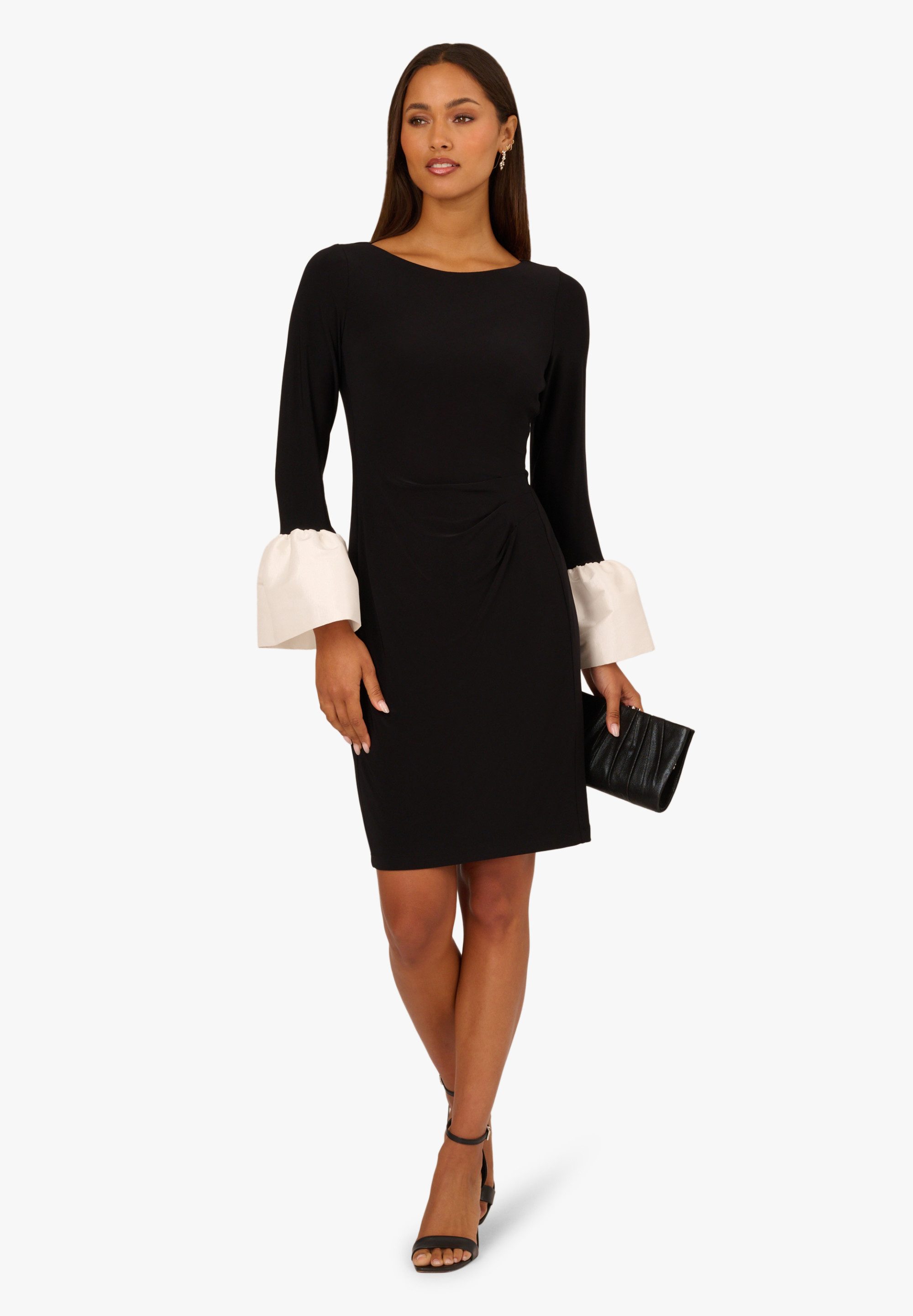 Adrianna Papell Abendkleid Short Dress with Cuff Detail Cocktailkleid mit auffälligen Ärmeln
