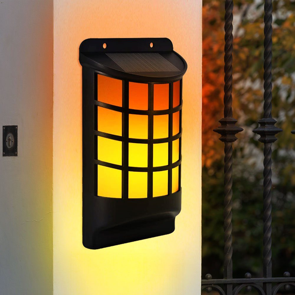 LED AußenWandleuchte, Solarlampen für Außen Garten