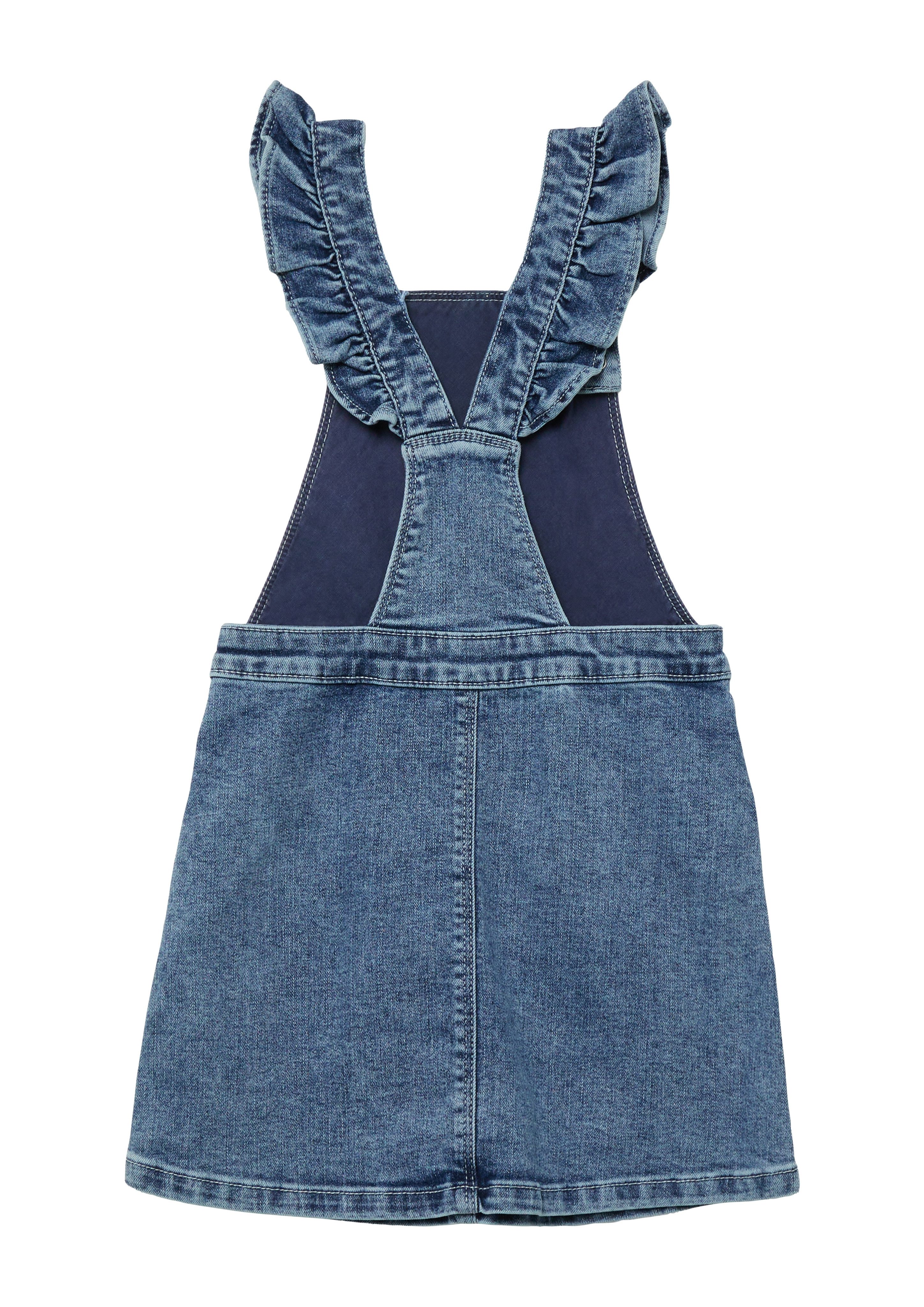 s.Oliver Junior Latzrock aus Baumwollmischung mit Denim, Regular Fit