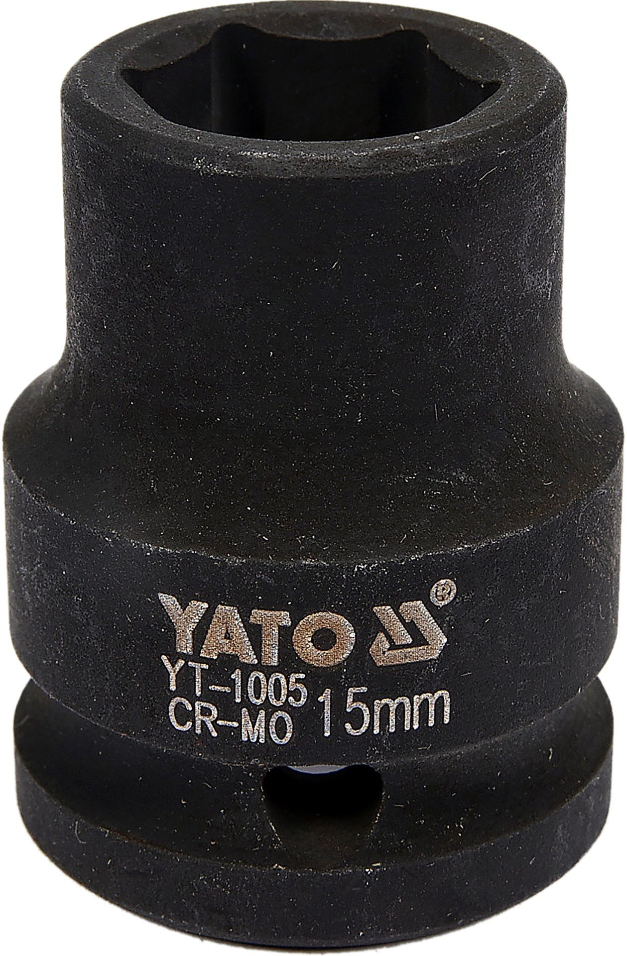 Yato Stecknuss NASADKA UDAROWA 1/2'' 15 MM, Schlagsocket 1/2" kurz 15 mm CrMo, Schlagsocket 1/2" kurz 15 mm CrMo
