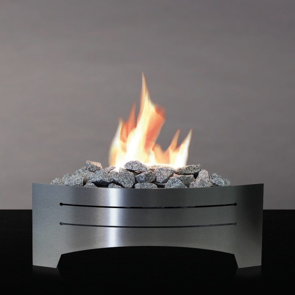 ALFRA Echtfeuer-Dekokamin ALFRA FEUER Bioethanol Kamineinsatz FIREKIT Edelstahl