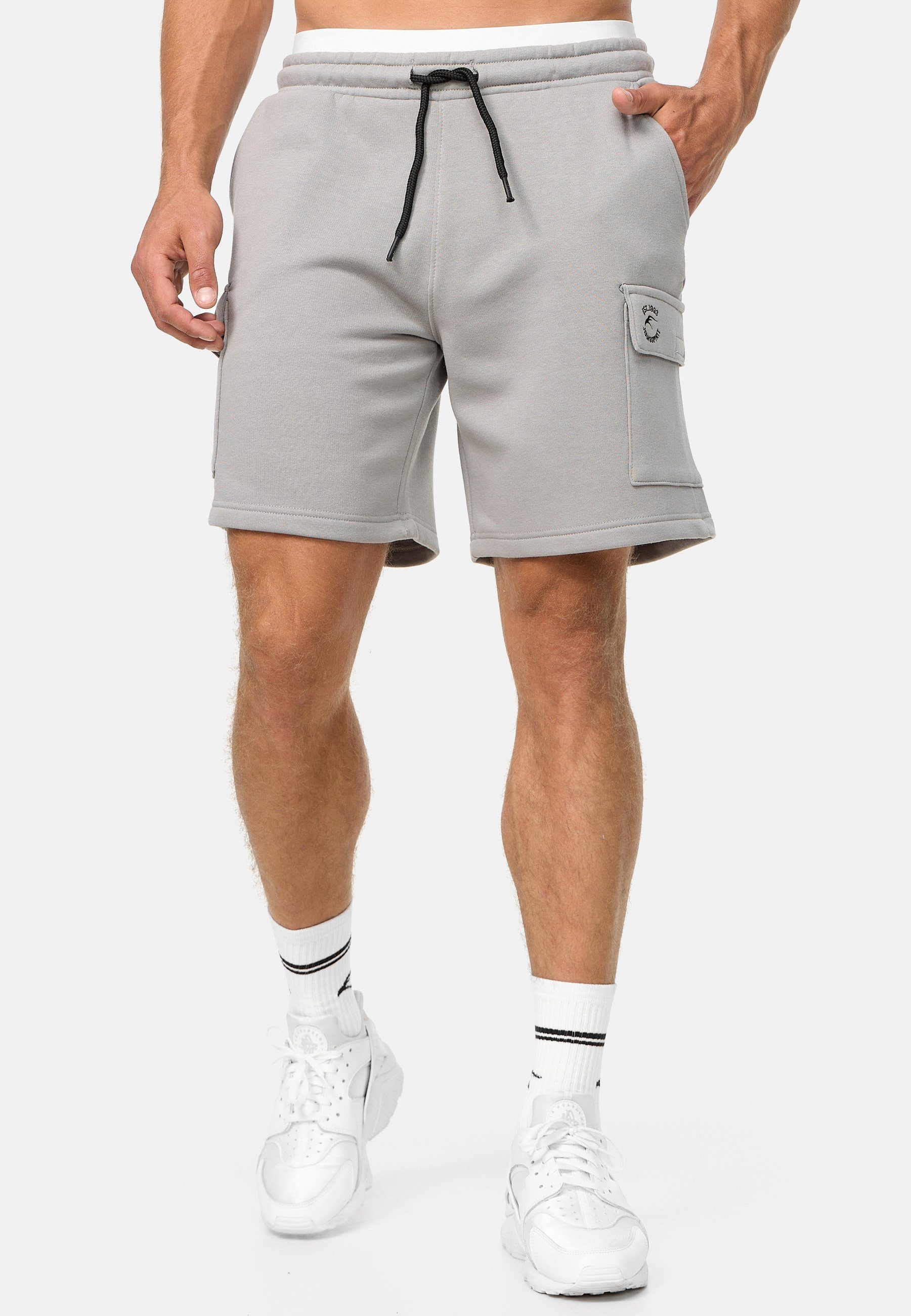 Indicode Sweatshorts Dannie Lt Grey