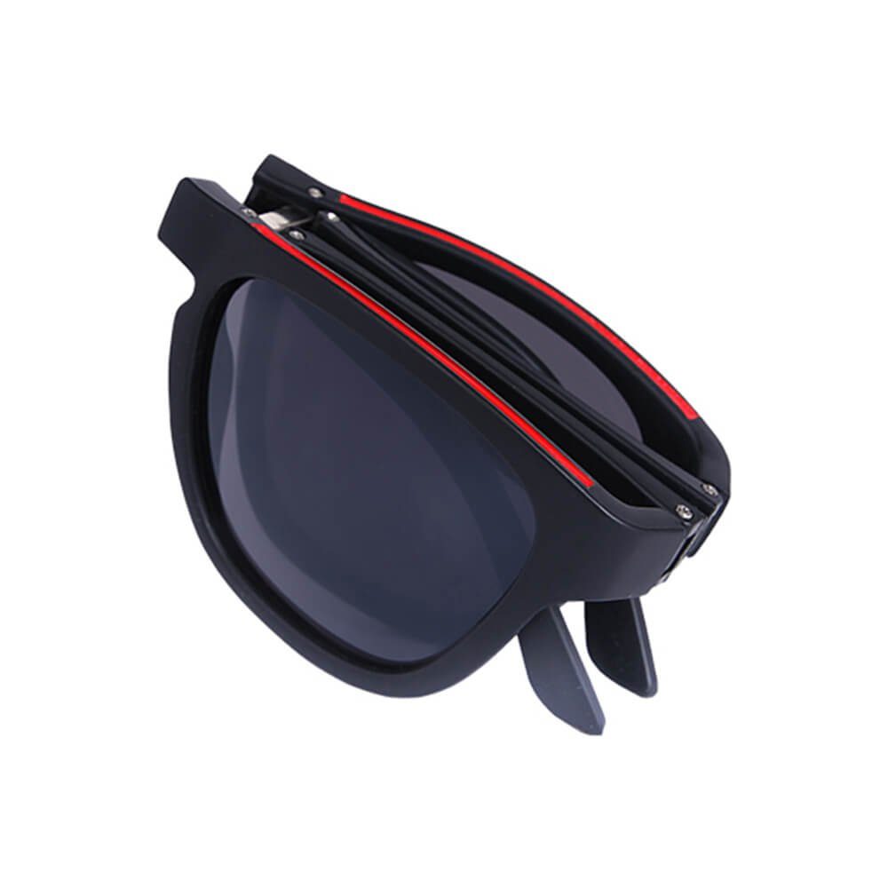 Sonnenbrille Nerdbrille Sonnenbrille Herren Design Schwarz Vintage Schutz Damen Goodman Retro Klappbar. 400 und UV