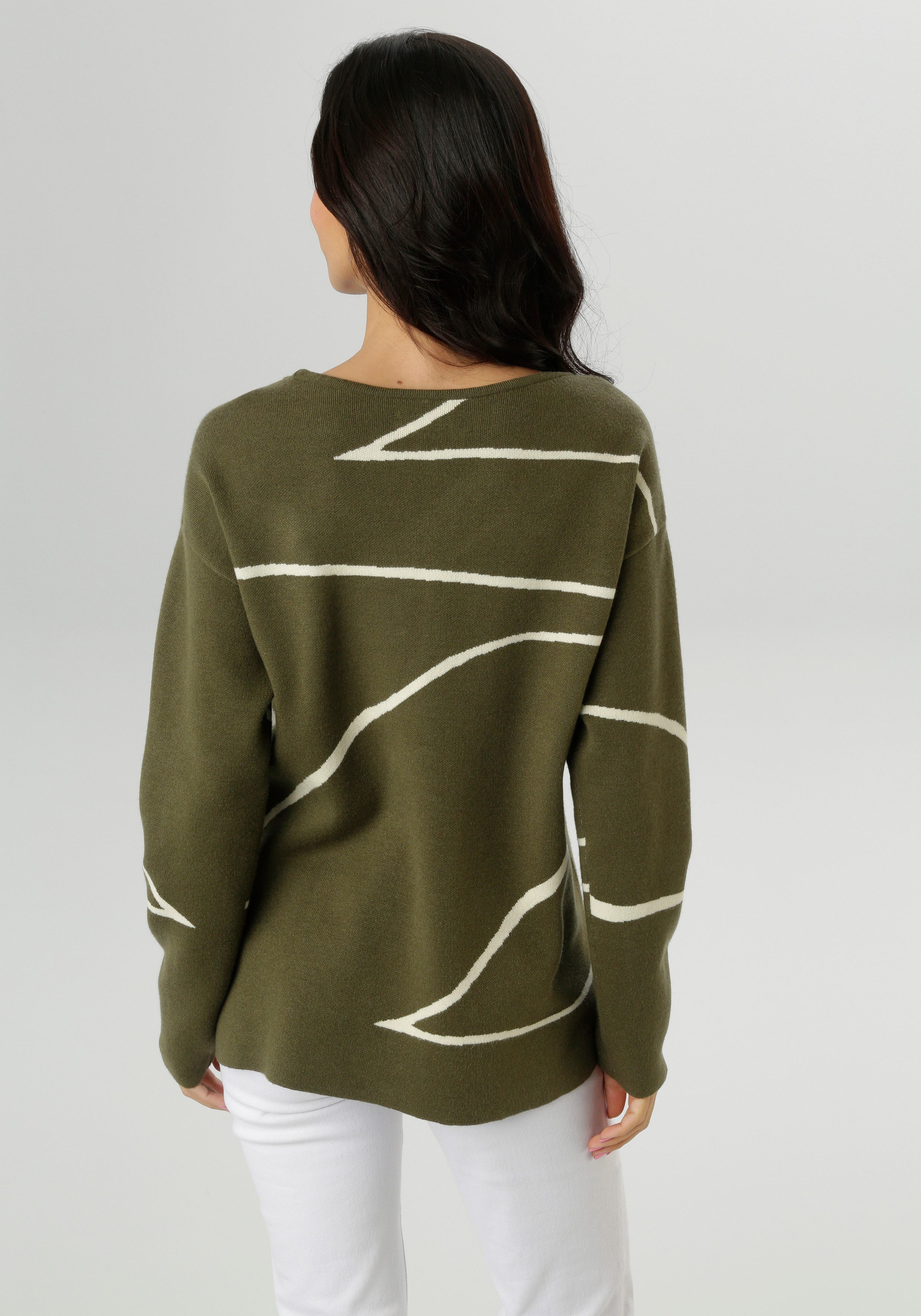 Aniston SELECTED Strickpullover Highlight - mit günstig online kaufen