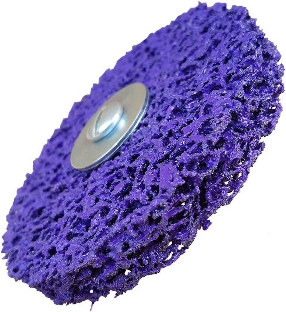 Rostio Schleifscheibe CSD Schleifscheibe CBS Reinigungsscheibe mit Spanndorn Lila/Purple, (1 St)