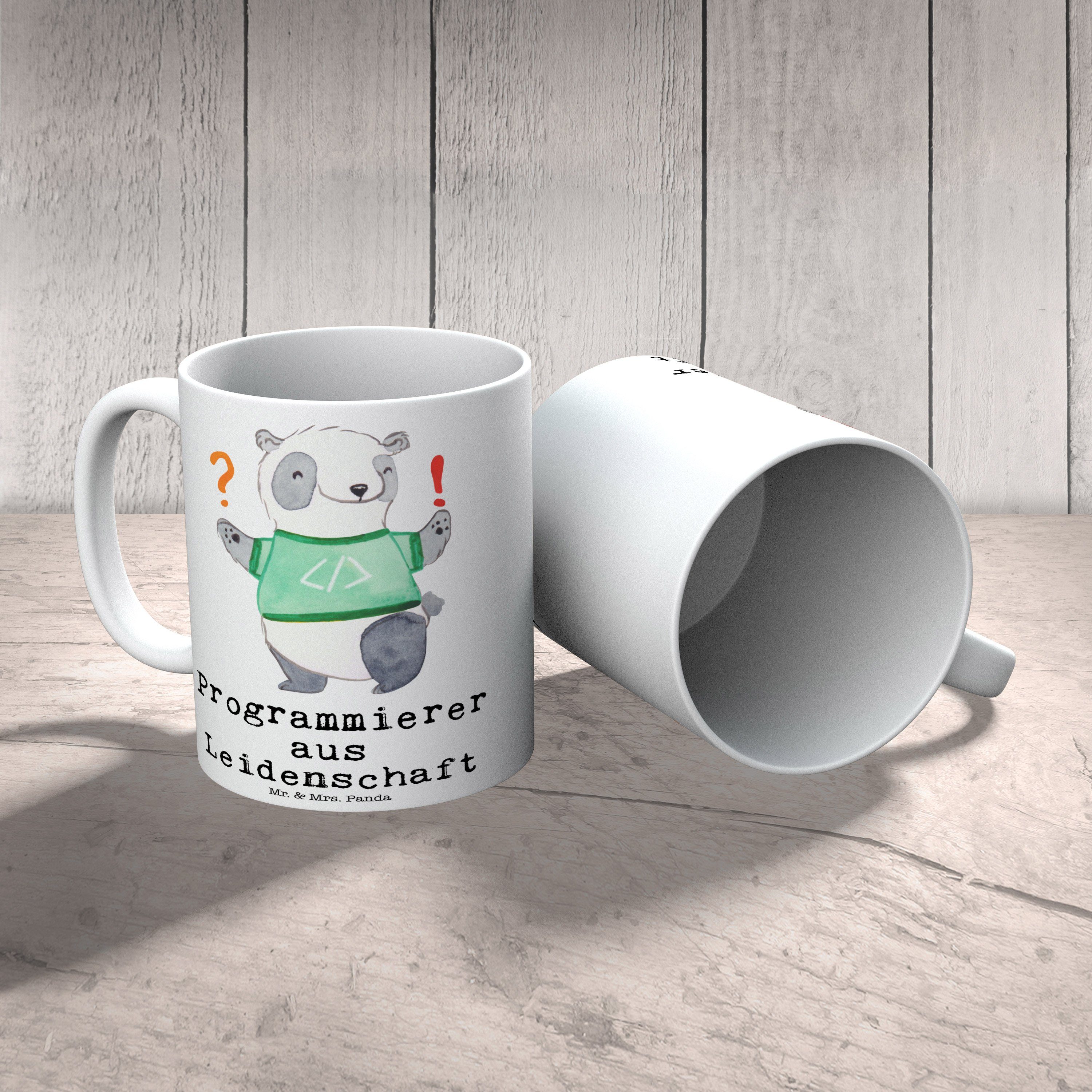 & Weiß Programmierer - Date, Panda IT-Spezialist, aus Mrs. Leidenschaft Geschenk, Tasse Keramik Mr. -