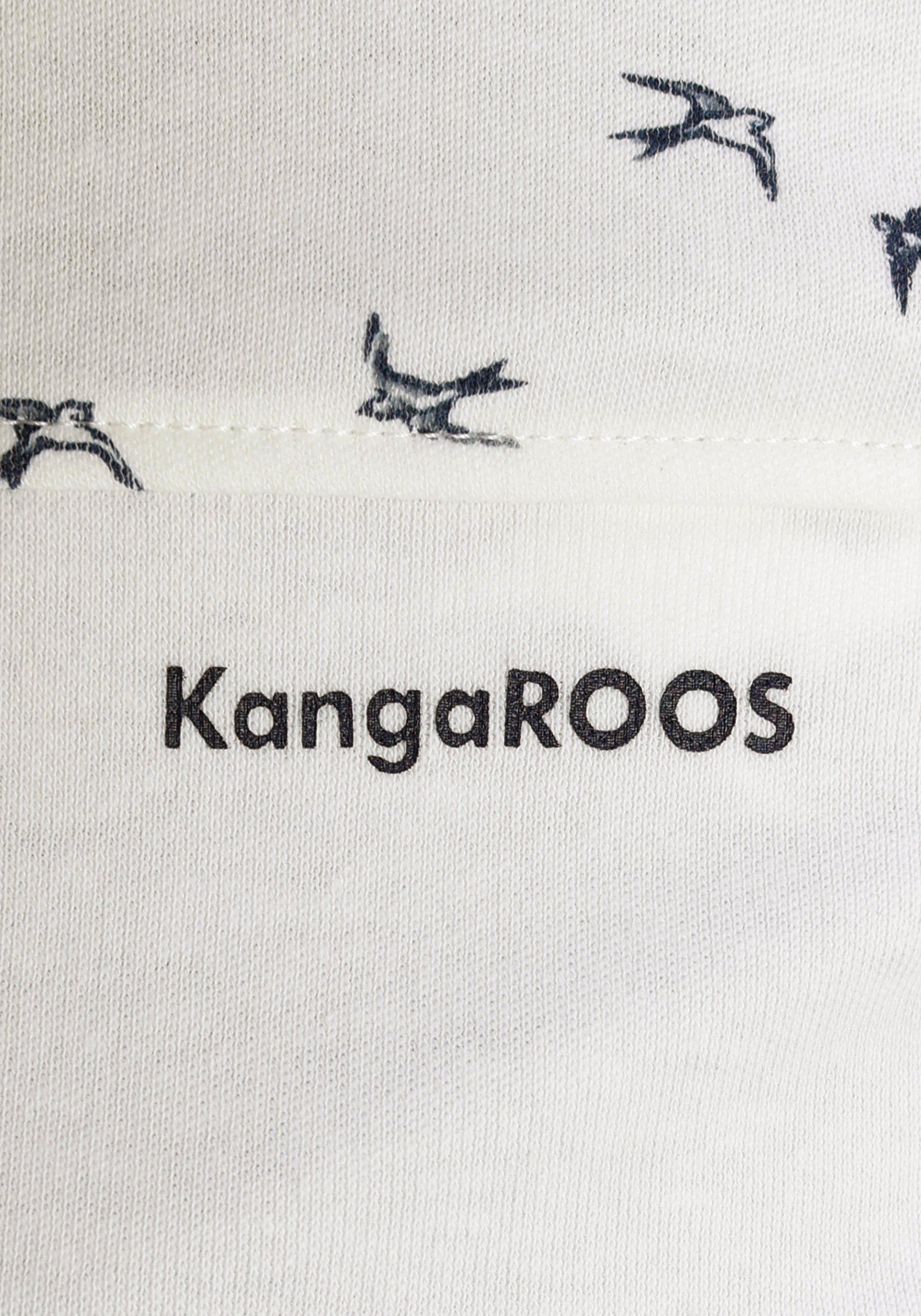 KOLLEKTION NEUE KangaROOS wolllweiß melange Kapuzensweatjacke