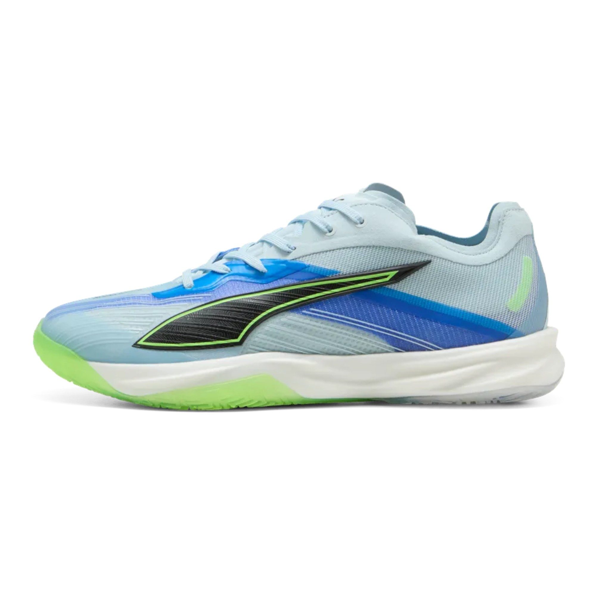 PUMA Hallen-Indoorschuhe Accelerate NITRO SQD 5 2026 blau Herren Badmintonschuh – Bild 4 von 5
