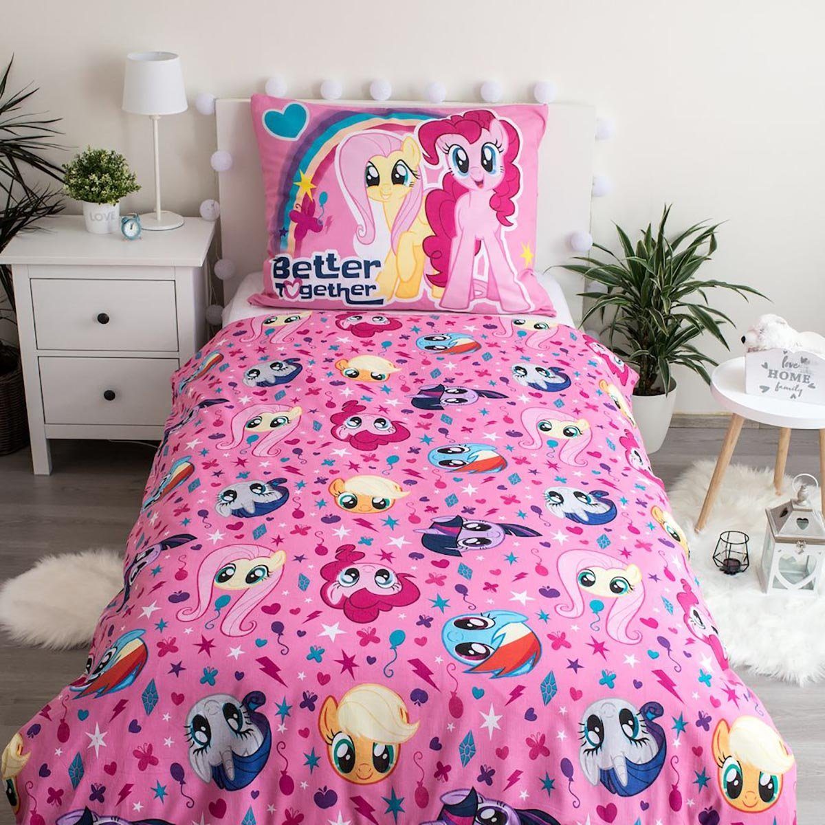 My Little Pony Kinderbettwäsche Besties, Renforcé, 2 teilig