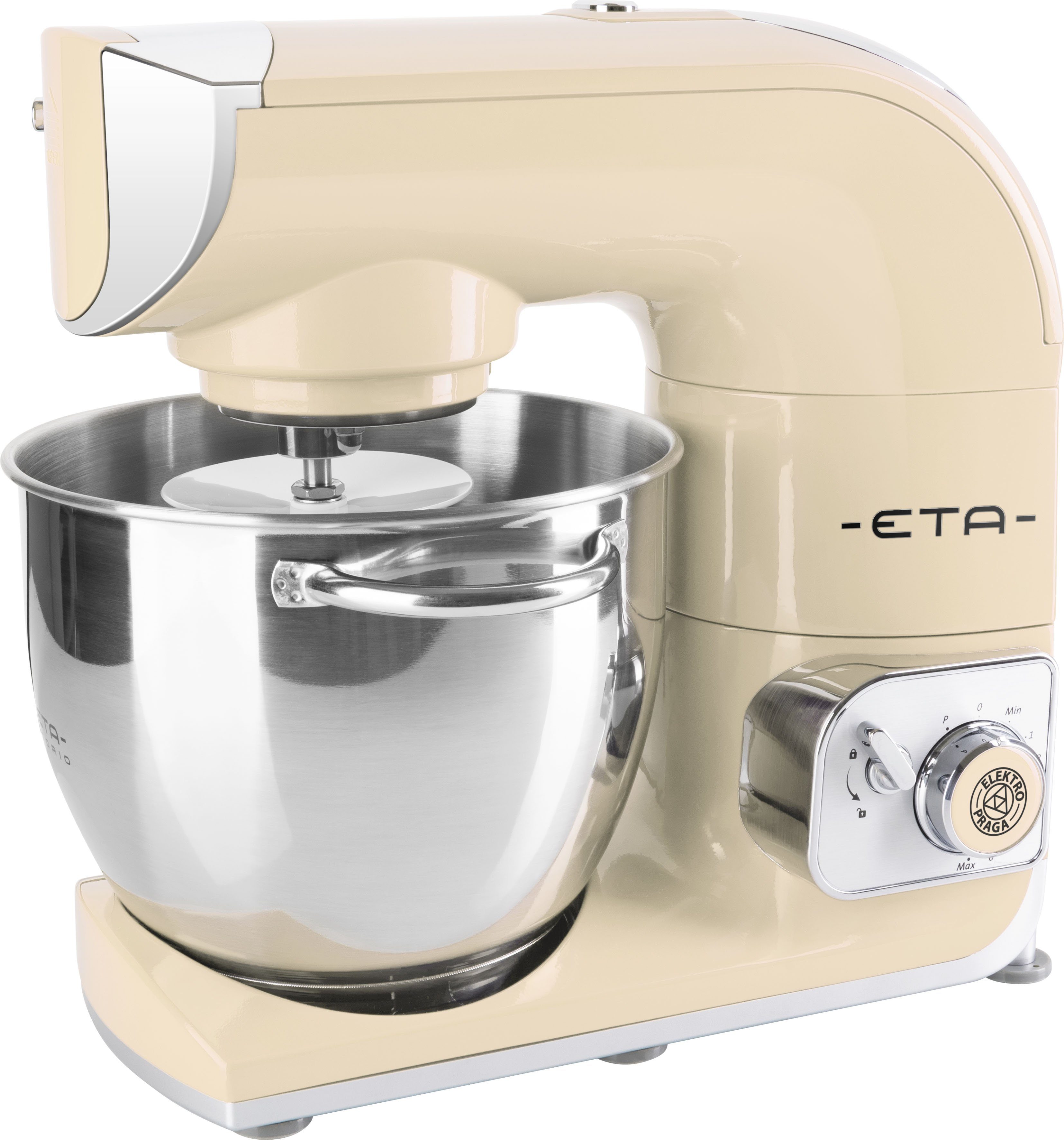 eta Küchenmaschine Gratus Storio, 1200 W, 5,5 l Schüssel, 5,5 l Edelstahlschüssel, PULSE-Funktion