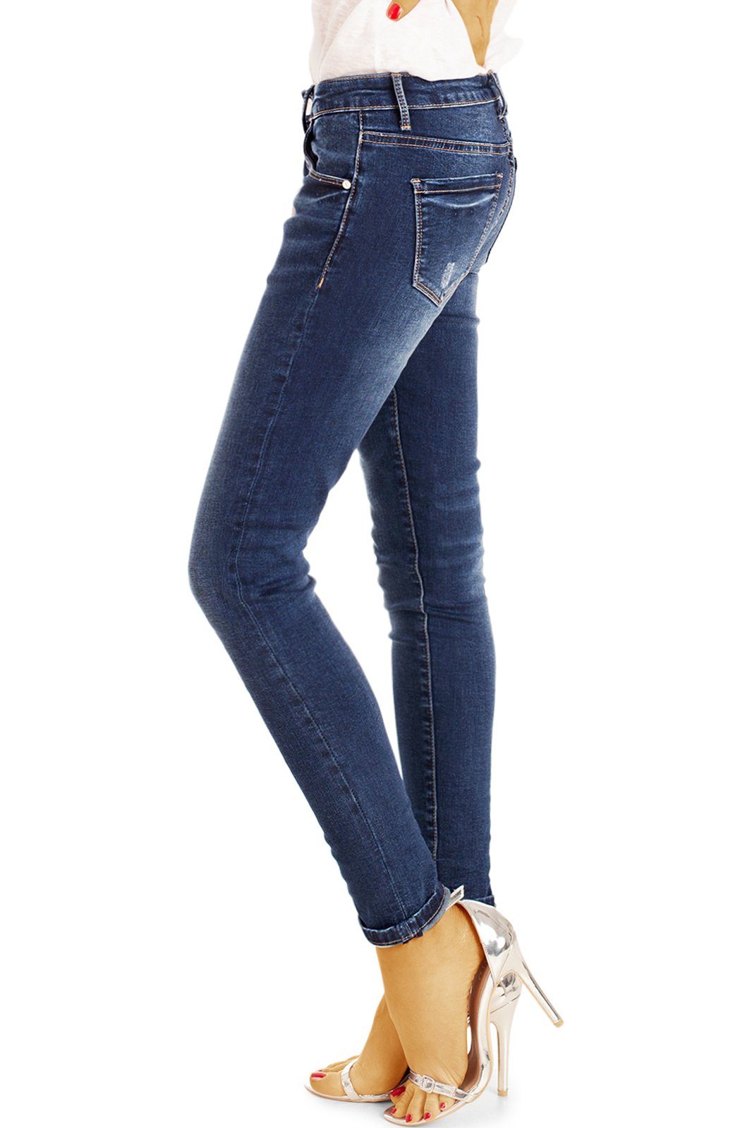 Damen Damen Hose Stretch-Anteil - j11r styled be Stretch - mit medium Röhrenjeans Röhrenjeans Skinny 5-Pocket-Style, waist Fit