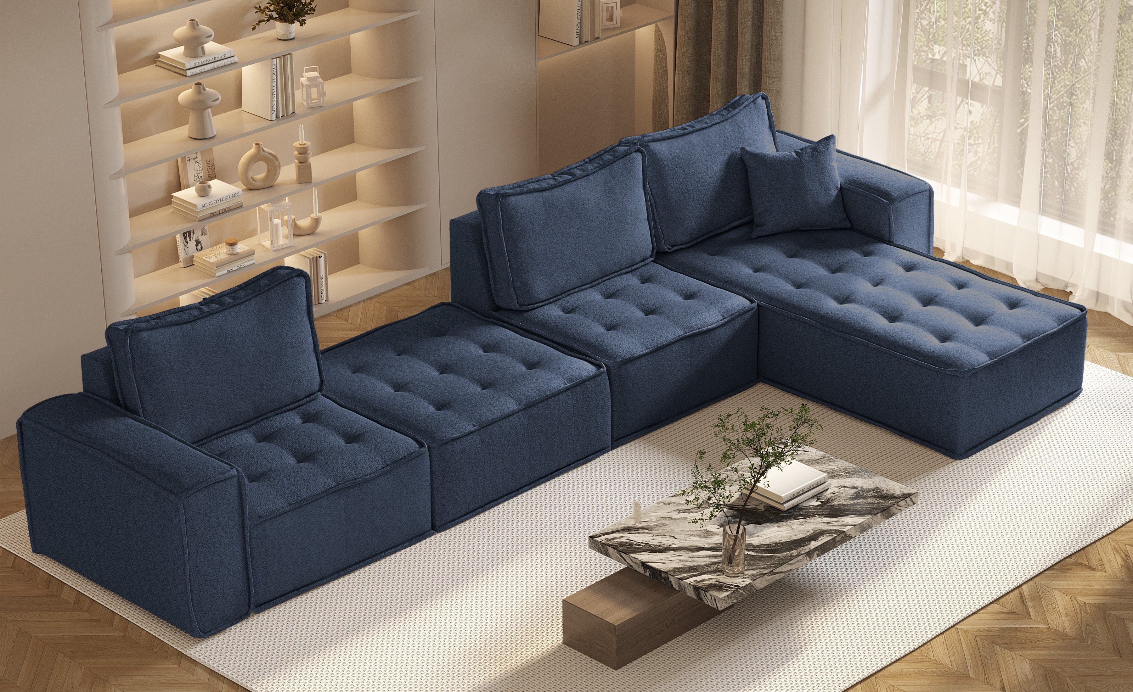 Kaiser Möbel Ecksofa Bohoo modulare Ecke günstig online kaufen