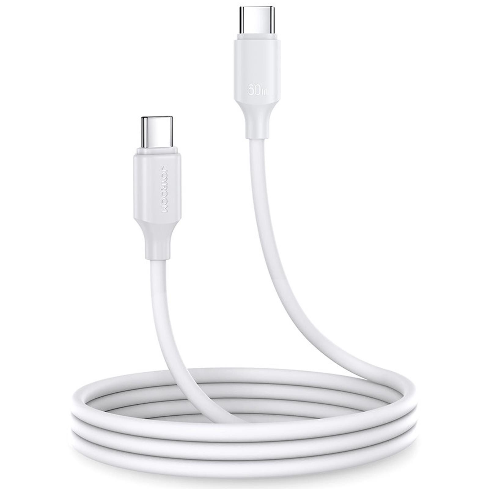JOYROOM S-CC060A9 W Smartphone-Kabel, USB-C, USB-C (100 cm), Aufladekabel für Apple, Samsung, Huawei, Xiaomi uvm.