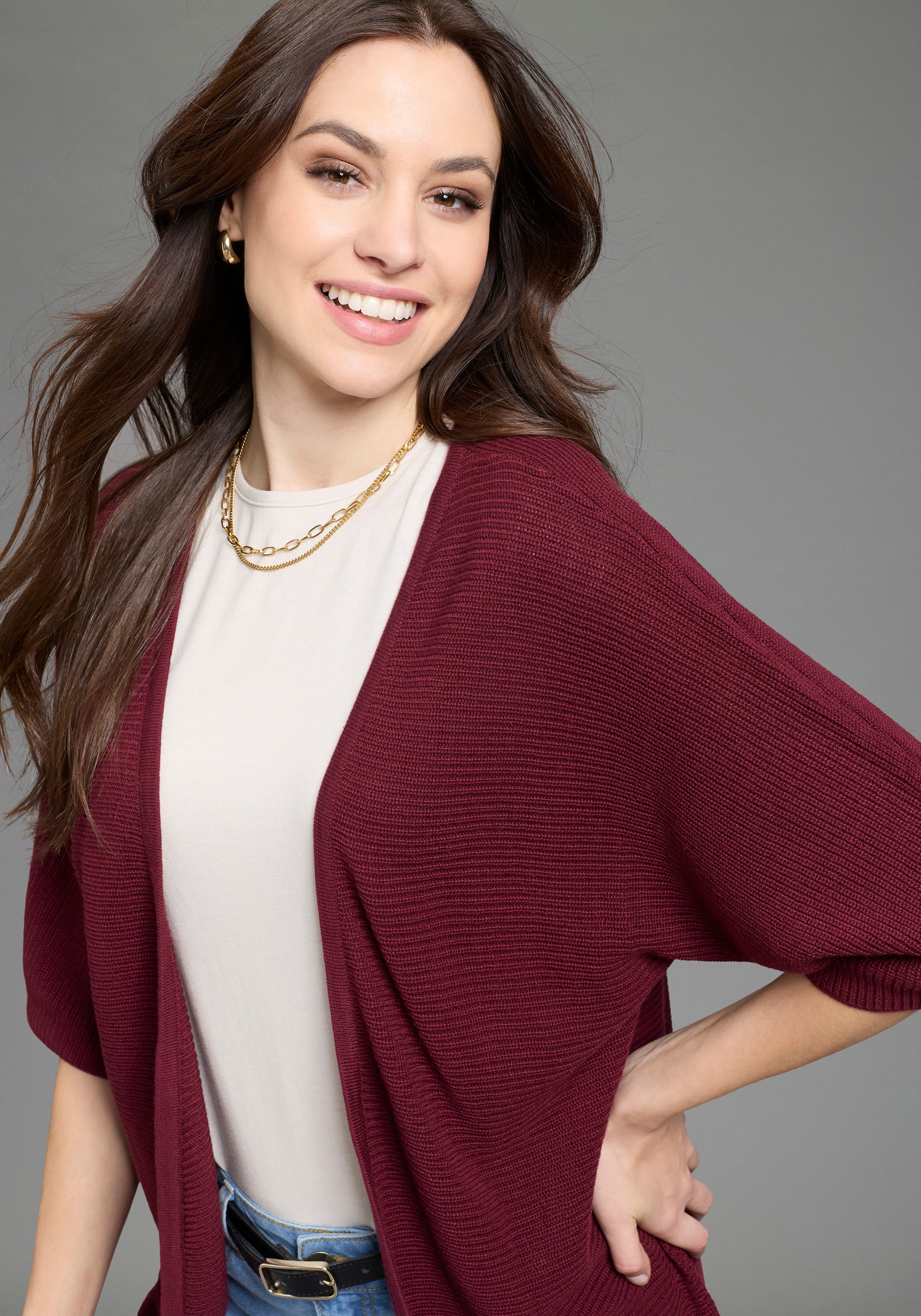 Flashlights Longstrickjacke (Packung, 2-tlg., 2er-Pack) in offener Form und günstig online kaufen