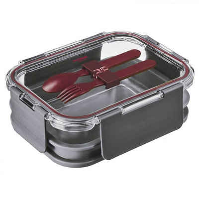 WESTMARK Lunchbox Lunch Box "Comfort" 1740 ml, anthrazit zwei Etagen mit Besteck, (1-tlg)