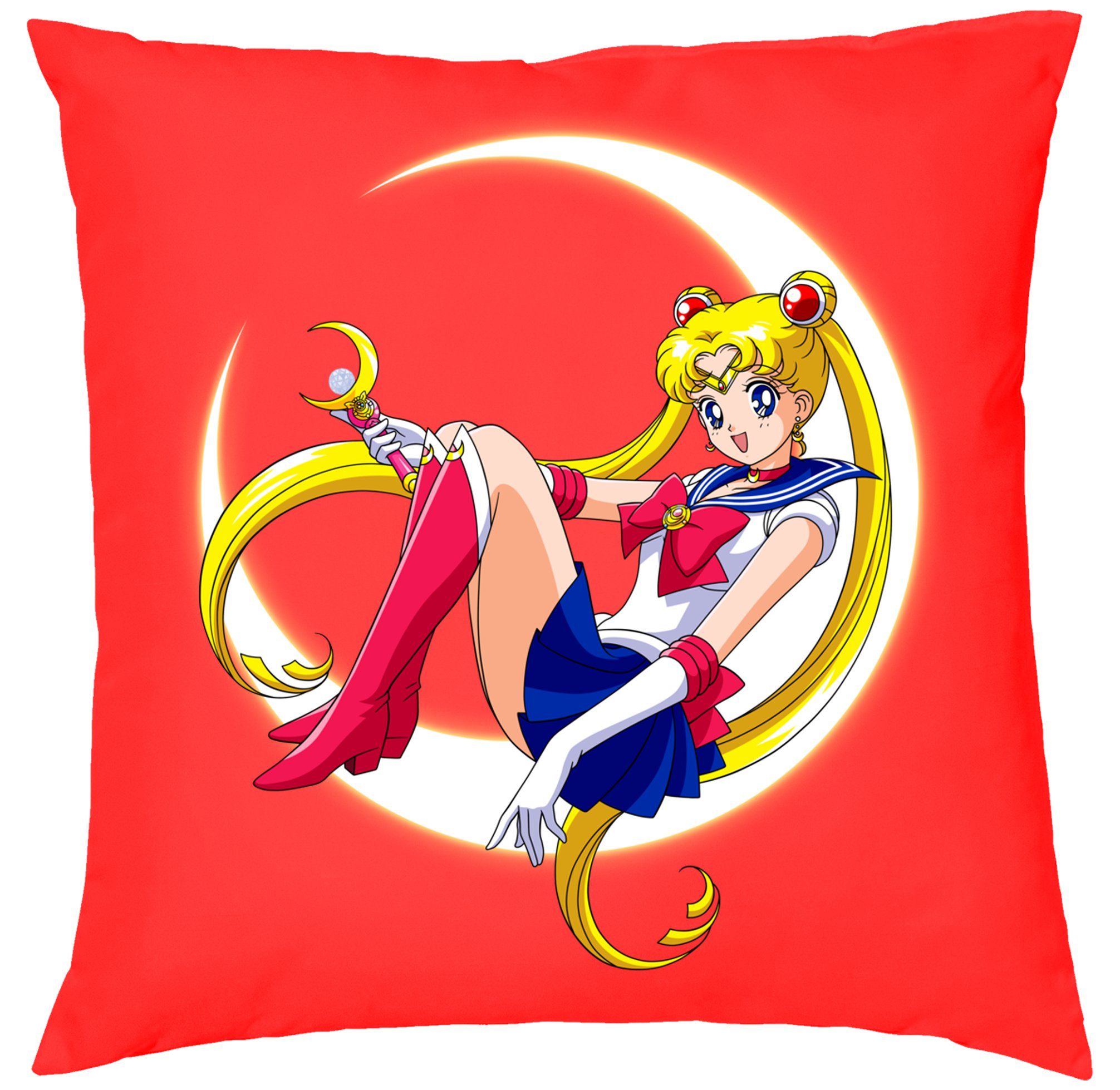Blondie & Comic Manga Moon Fun Sailor Rot Dekokissen Anime Brownie