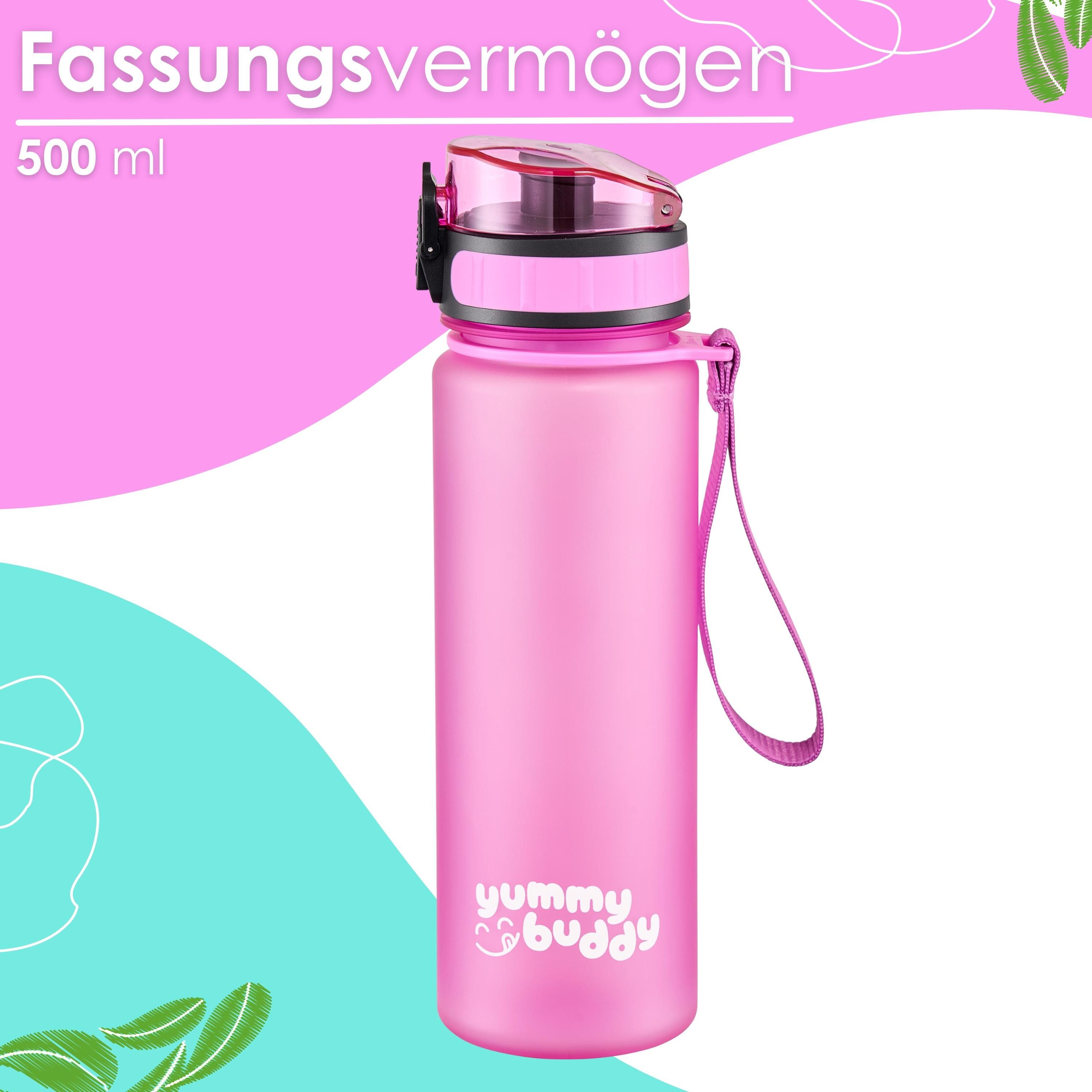 ecosa Trinkflasche EO-8192 yummy buddy, BPA-frei,Tritan,spülmaschinengeeignet,lebensmittelecht,robust