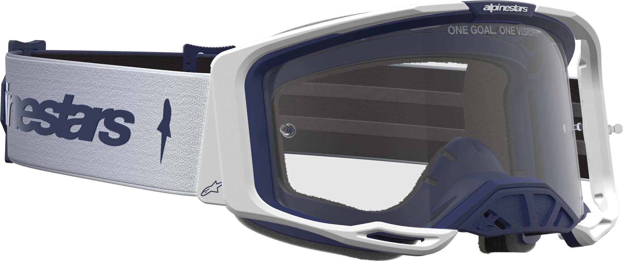 Alpinestars Motorradbrille Vision 8 Amber Motocross Brille, Antifog,Mit Band