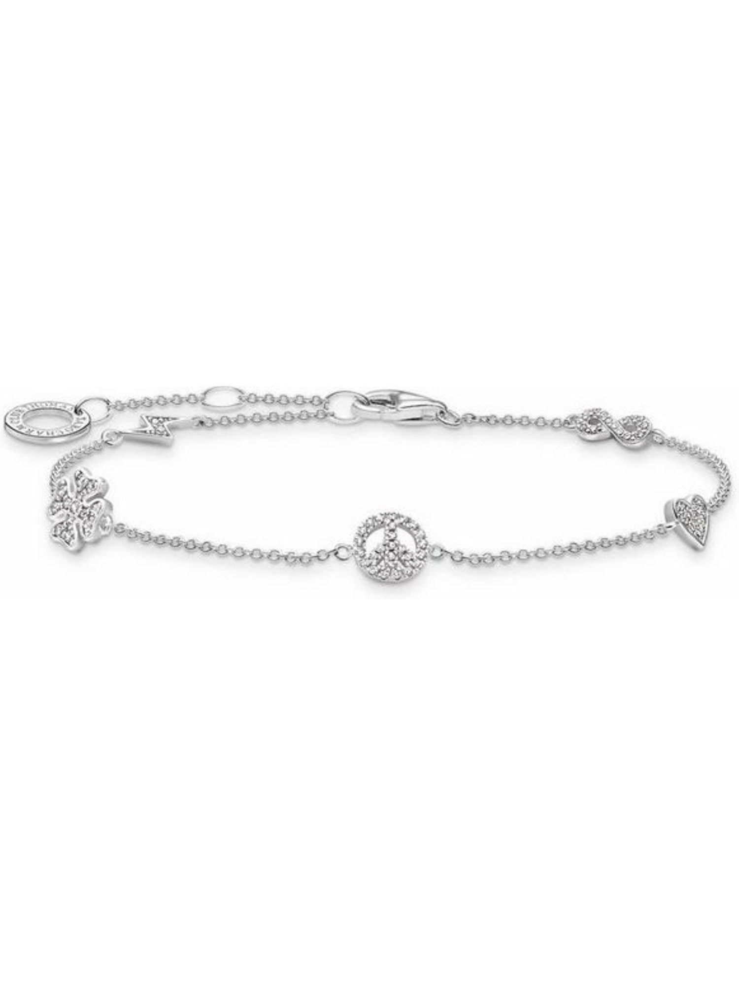 THOMAS SABO Silberarmband Thomas Sabo Damen-Armband 925er Silber Zirkonia