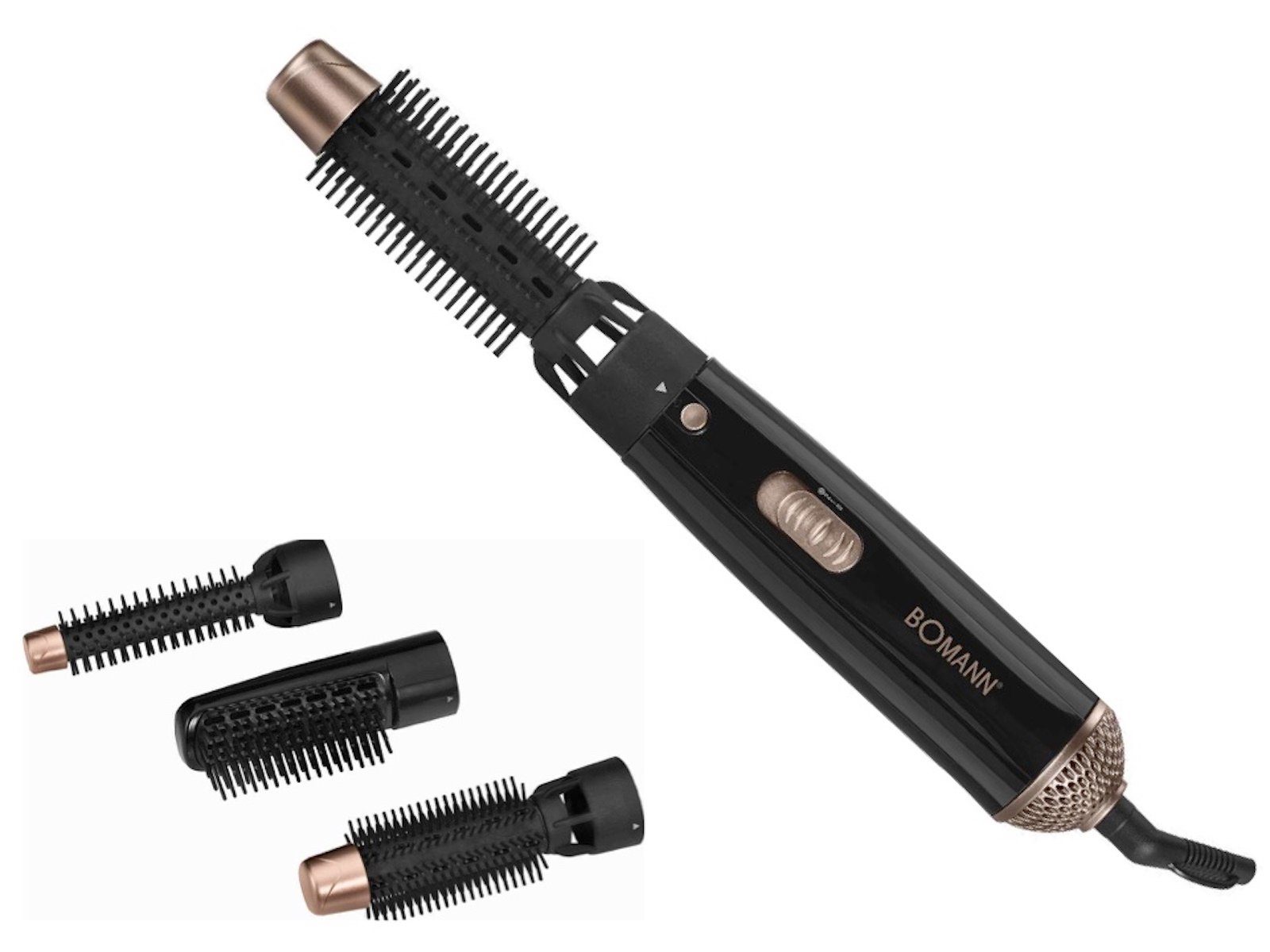 BOMANN Lockenstab BOMANN Warmluft-Lockenbürste Lockenstab heizbar HAS 8101