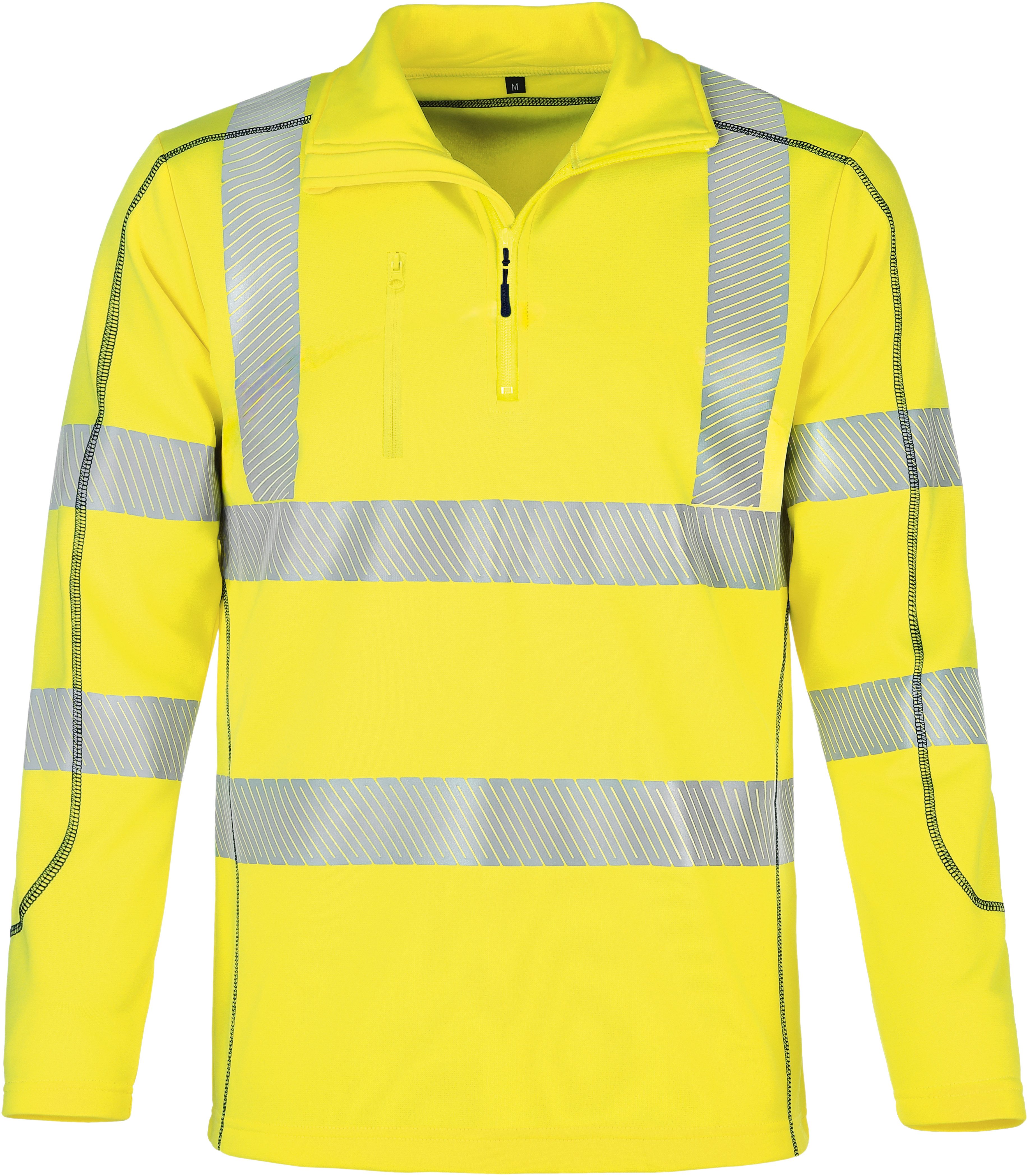 vizwell Funktionsshirt Warnschutz Coolpass-Fleece Arbeitsshirt leuchtorange günstig online kaufen