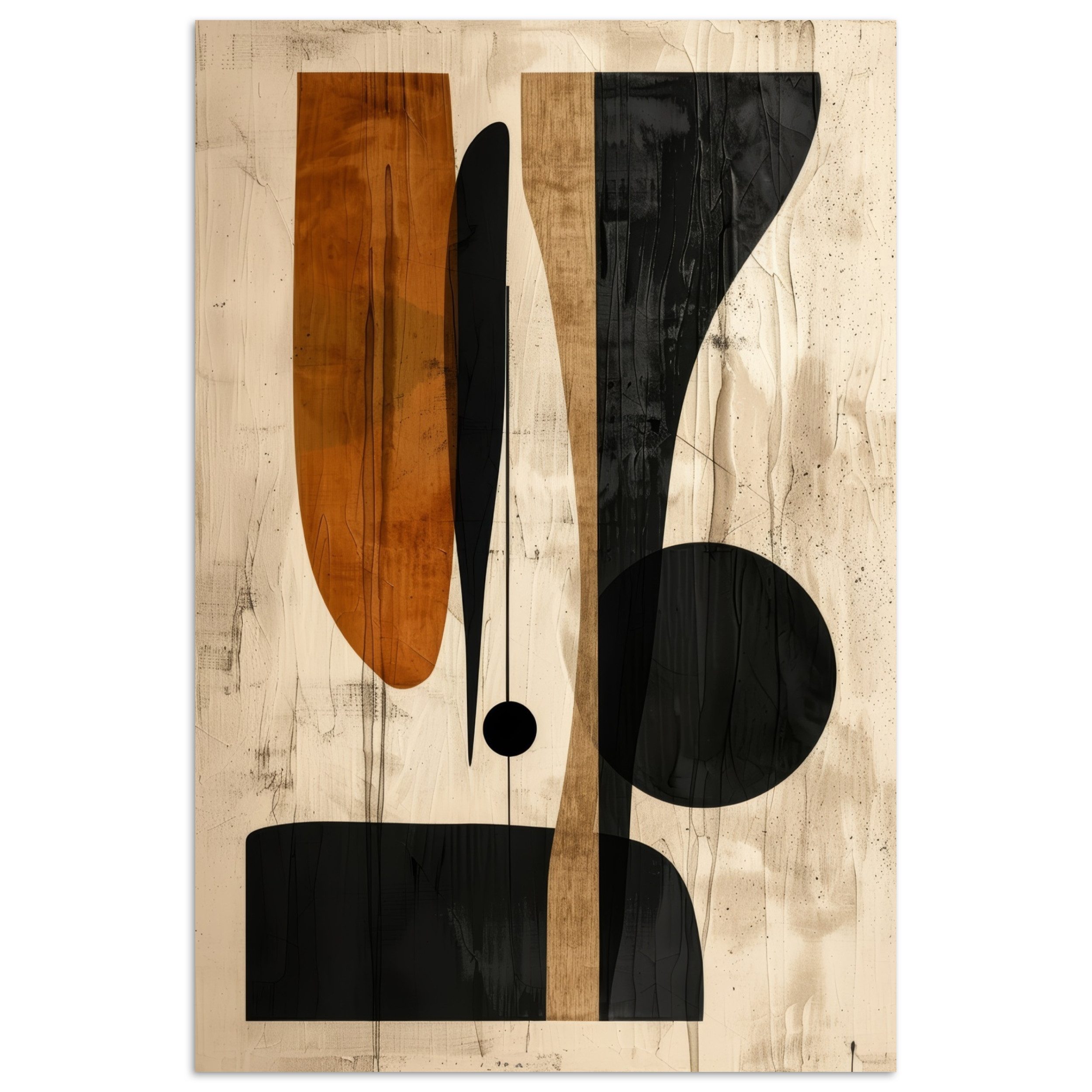 MuchoWow Poster Abstrakt - Kunst - Formen - Modern, (1 St), Poster ohne Rahmen, Wandbild, Wandposter, 20x30 cm