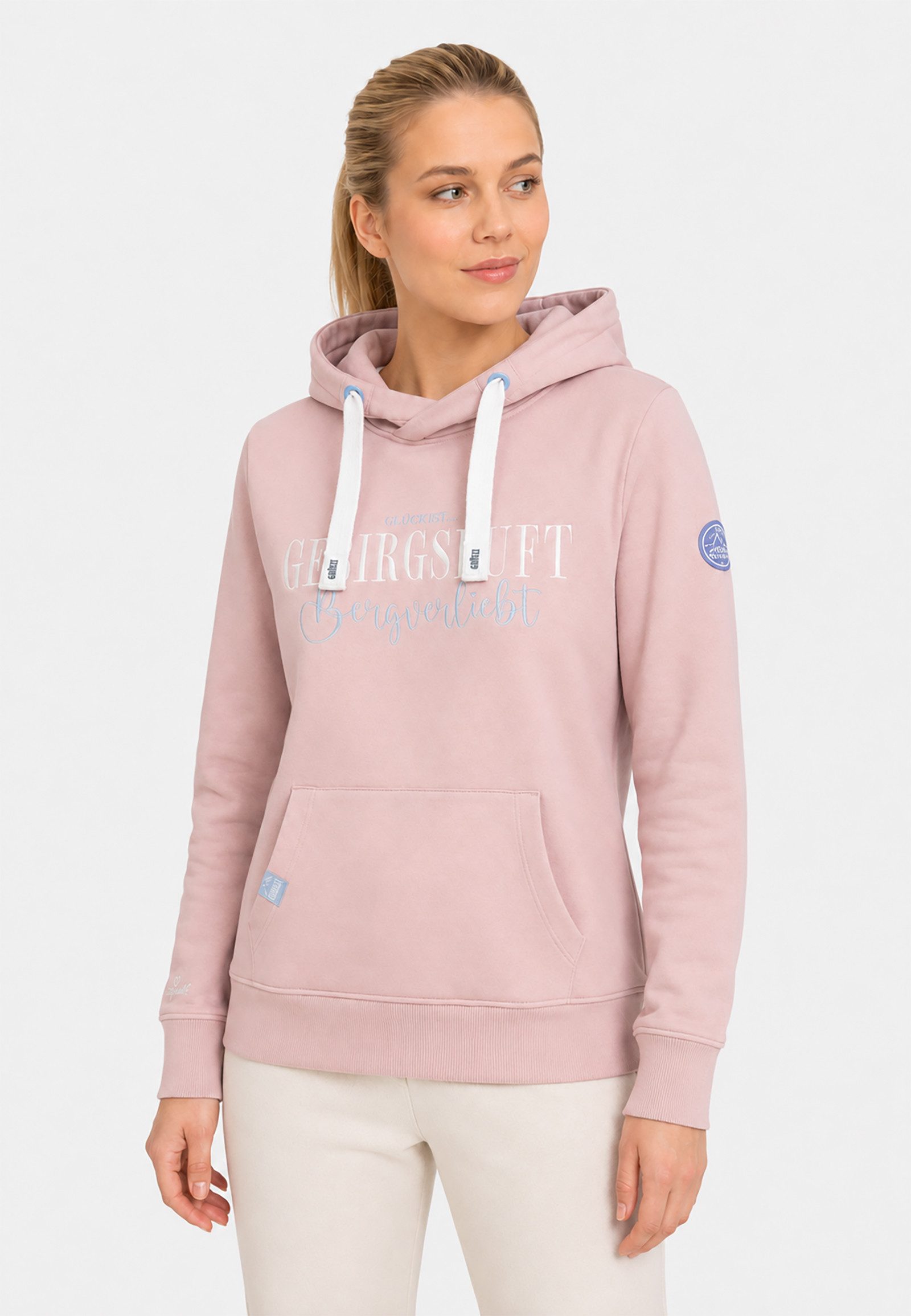 SUBLEVEL Hoodie Gemütlicher Bergluft Style mit Kapuze für Damen (1-tlg) Baumwolle Normal Fit Kapuze Langarm Spruch atmungsaktiv