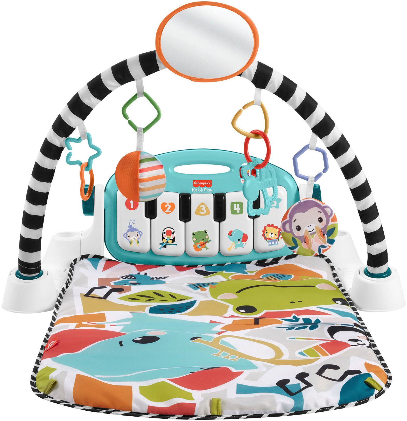 Fisher-Price® Spielbogen Klick & Play, Piano Spieldecke, mit Licht und Sound