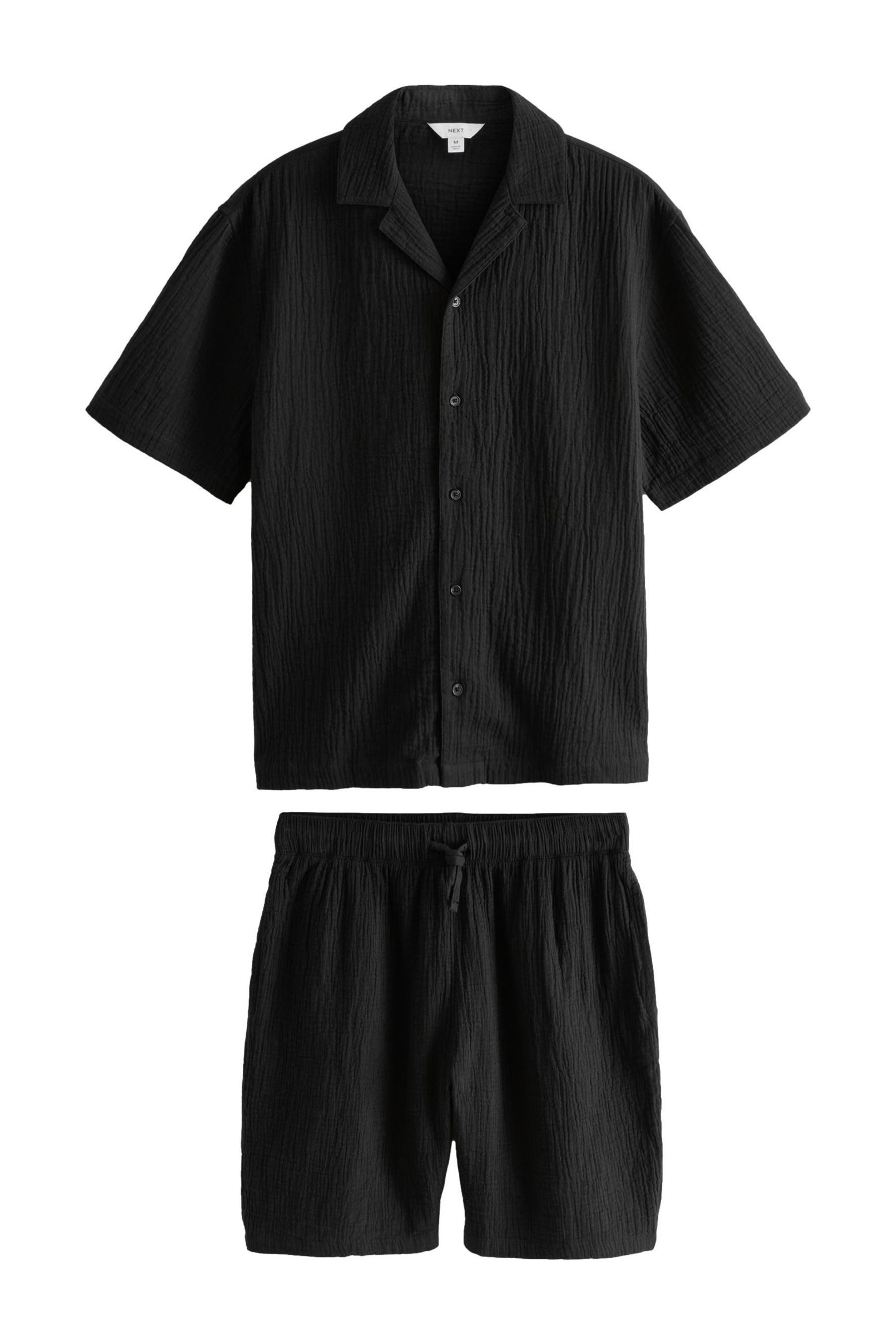 Next Shirt & Shorts Kurzarm-Pyjama aus Musselin (2-tlg) günstig online kaufen