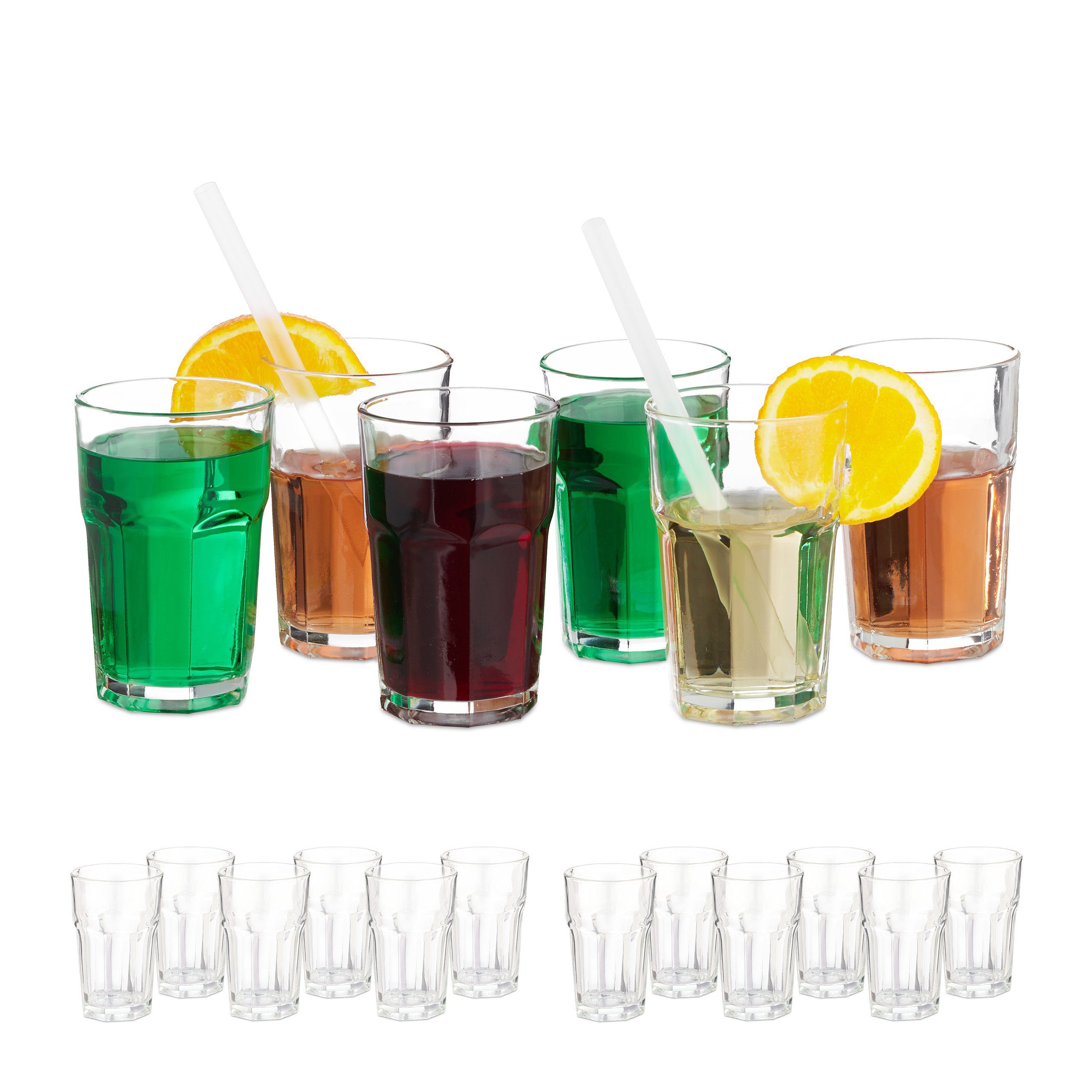 Glas 18 x Trinkgläser
