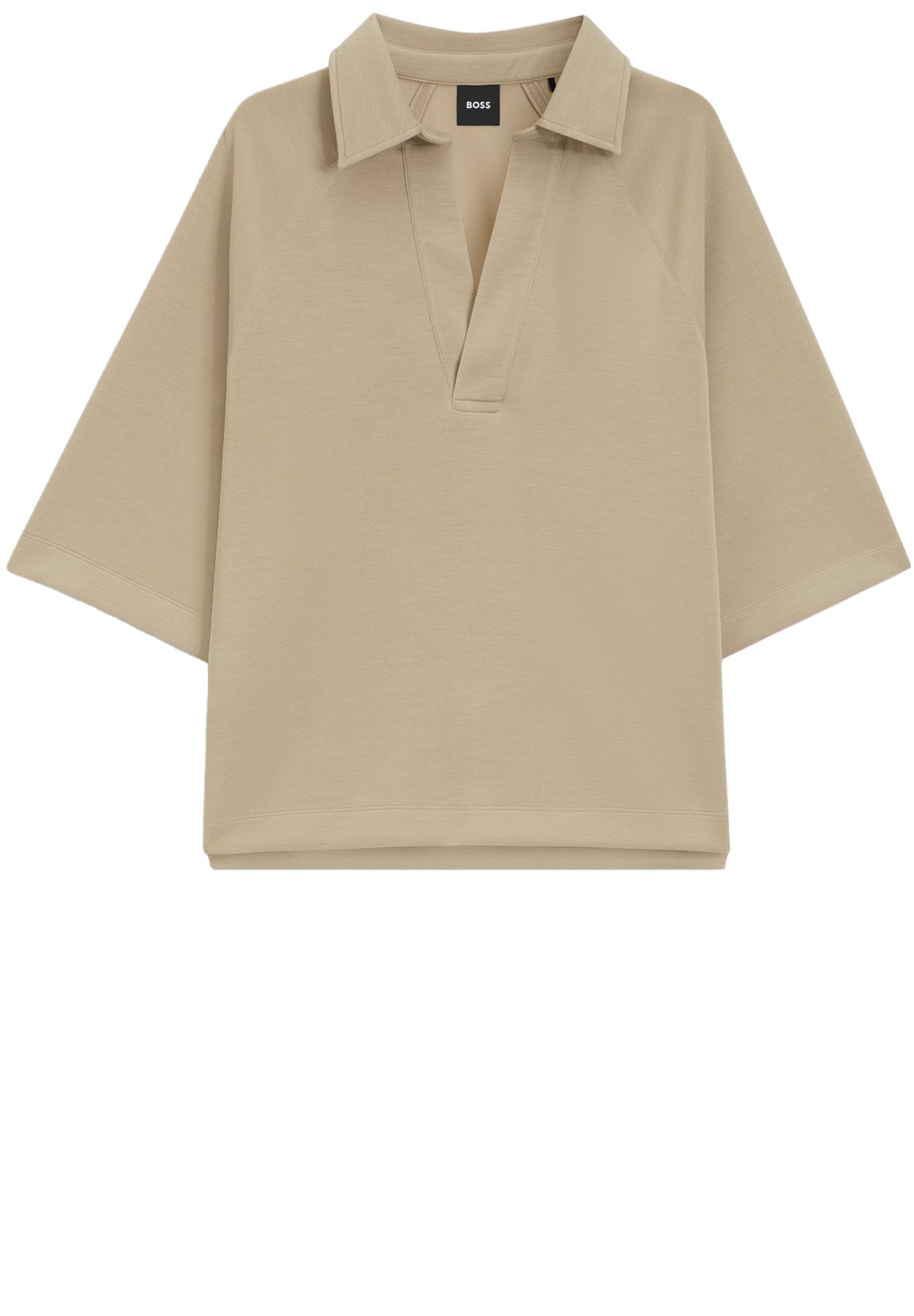 BOSS Sweatshirt Essipa mit Johnny-Kragen (1-tlg)