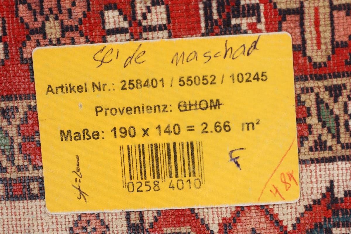 Seidenteppich Turkaman Seidenkette mm rechteckig, Höhe: Handgeknüpfter Nain Orientteppich, Trading, 6 139x189