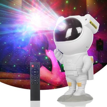 oyajia LED-Sternenhimmel Astronauten-Sternenhimmel-Projektor, Spaceman-Sternenhimmel-Lichter, LED fest integriert, bunt, Ozeanwellen-Projektor-Nachtlicht, 360 ° drehbar, perfekt für Party