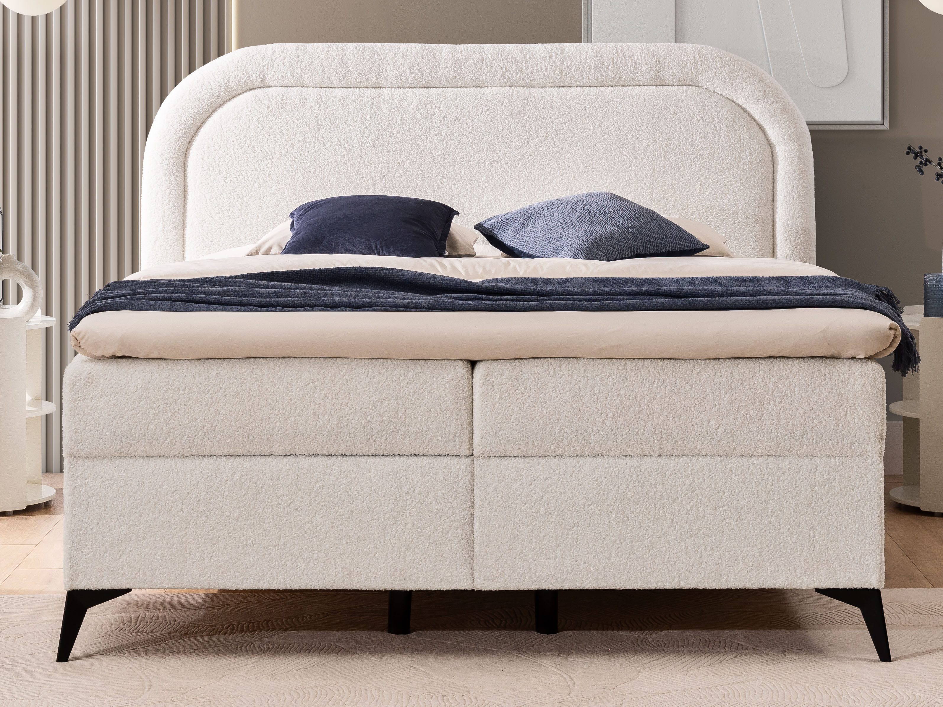 S-Style Möbel Boxspringbett Sonna mit Topper günstig online kaufen