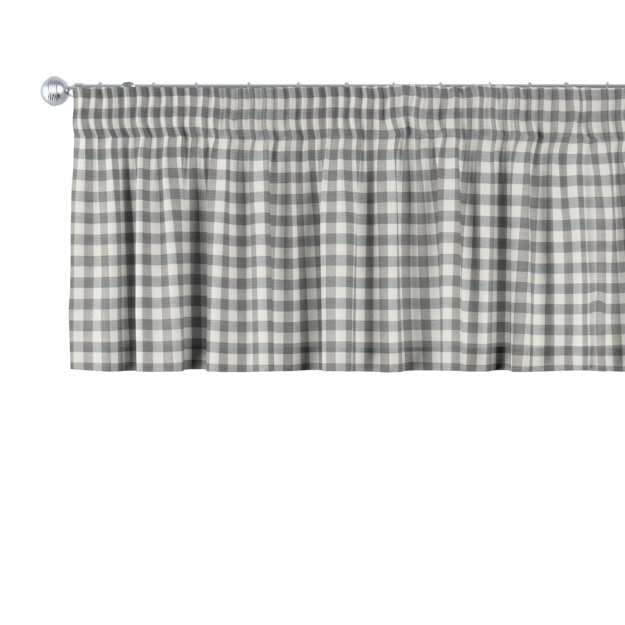 Dekoria Vorhang mit Kräuselband 130 x 40 cm, Quadro