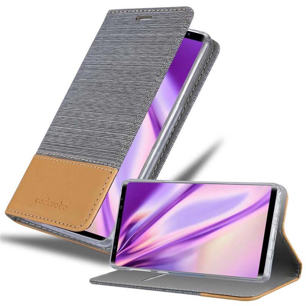 Cadorabo Handyhülle für Samsung Galaxy NOTE 9 Hülle Samsung Galaxy NOTE 9, Klappbare Handy Schutzhülle - Hülle - mit Standfunktion und Kartenfach